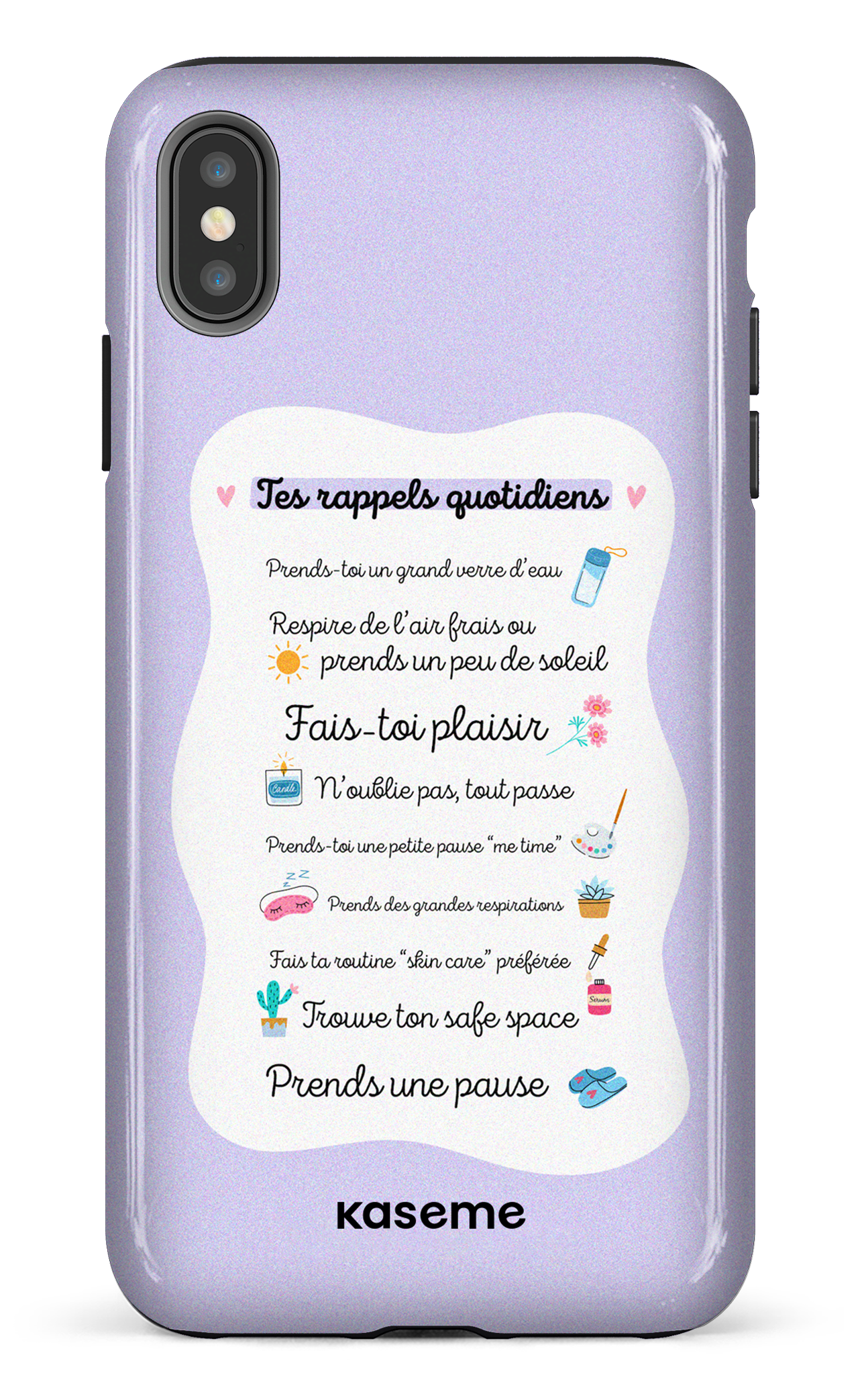 Tes rappels quotidiens purple - iPhone XS Max