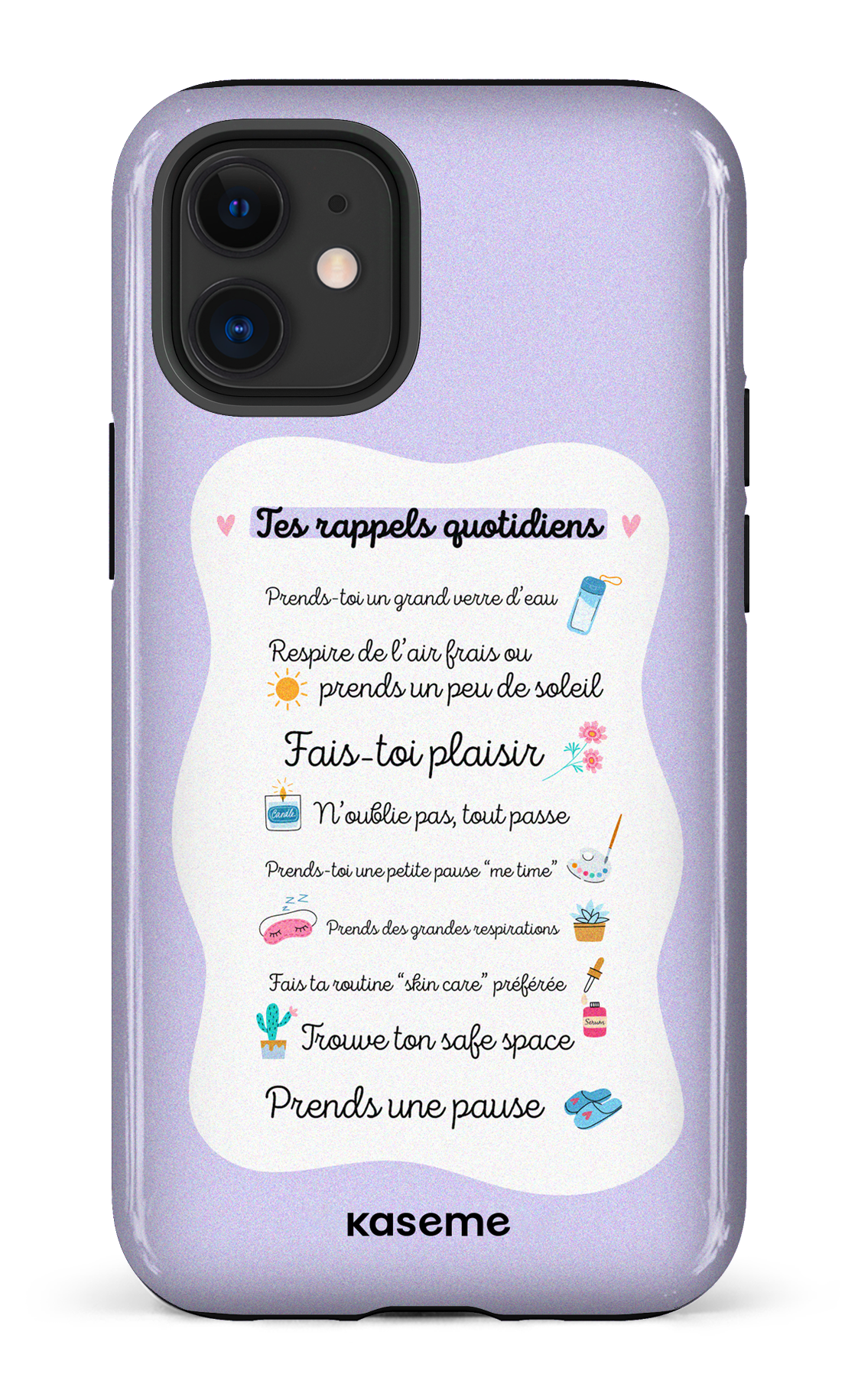 Tes rappels quotidiens purple - iPhone 12 Mini