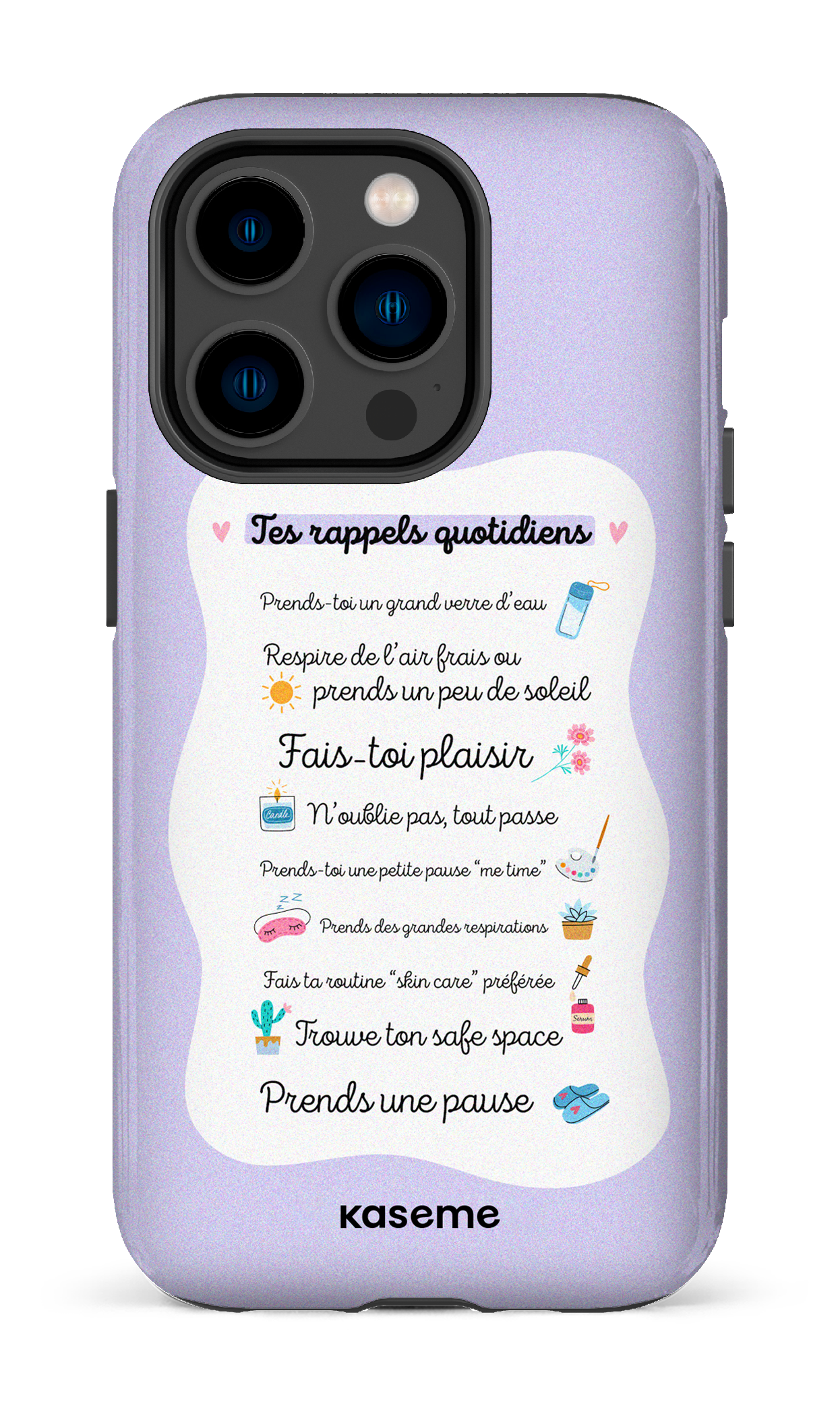 Tes rappels quotidiens purple - iPhone 14 Pro