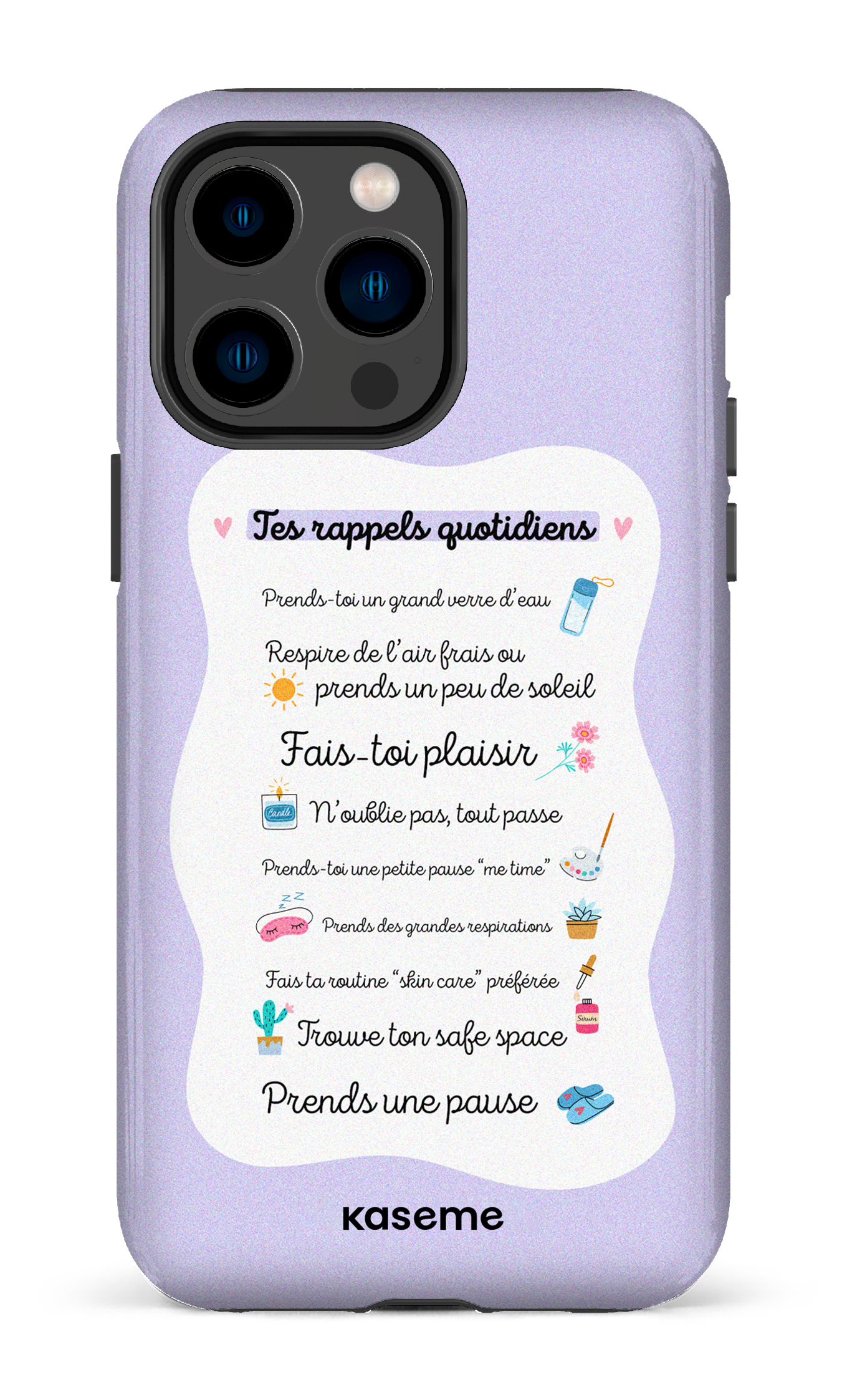Tes rappels quotidiens purple - iPhone 14 Pro Max