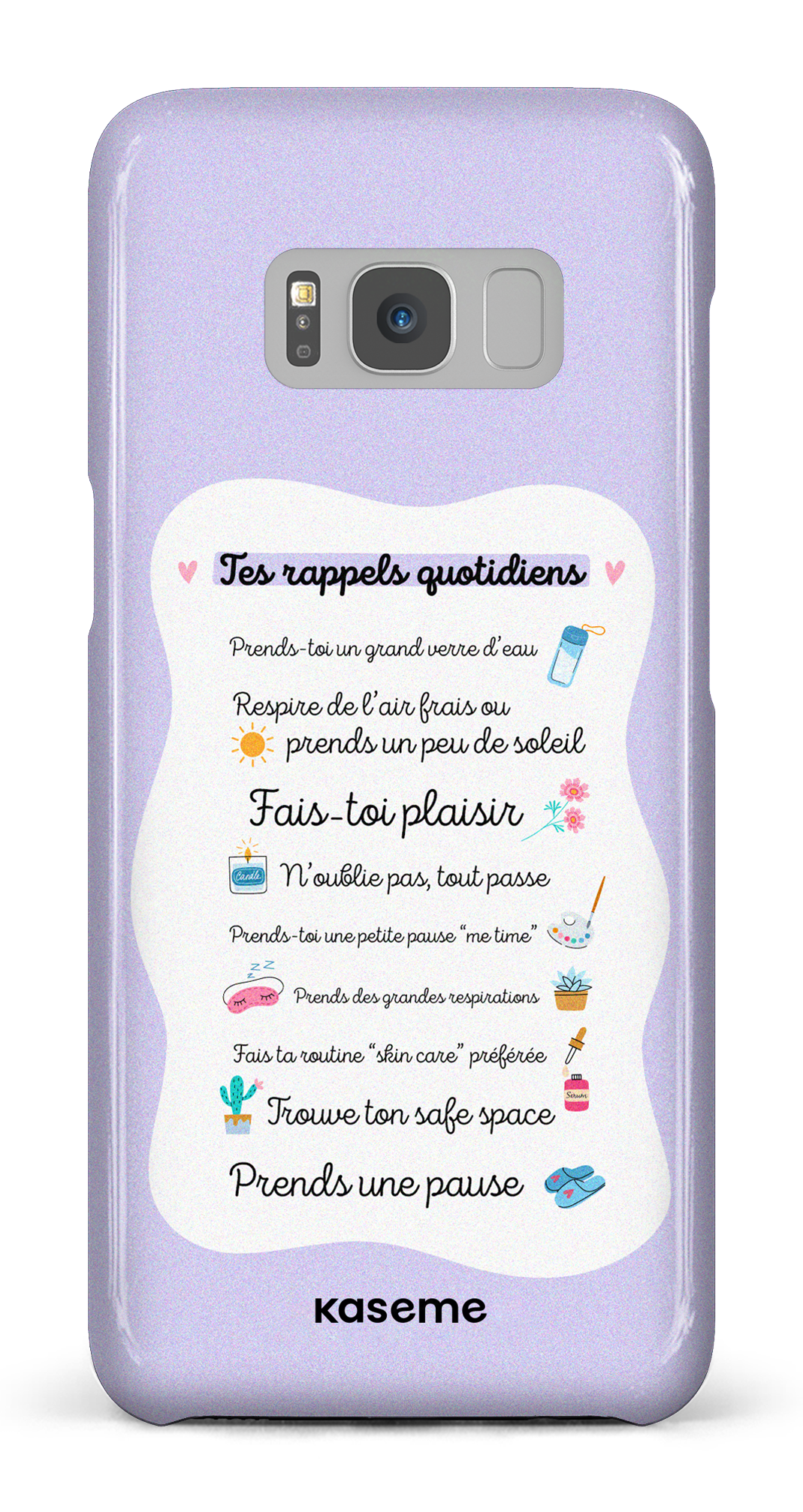 Tes rappels quotidiens purple - Galaxy S8