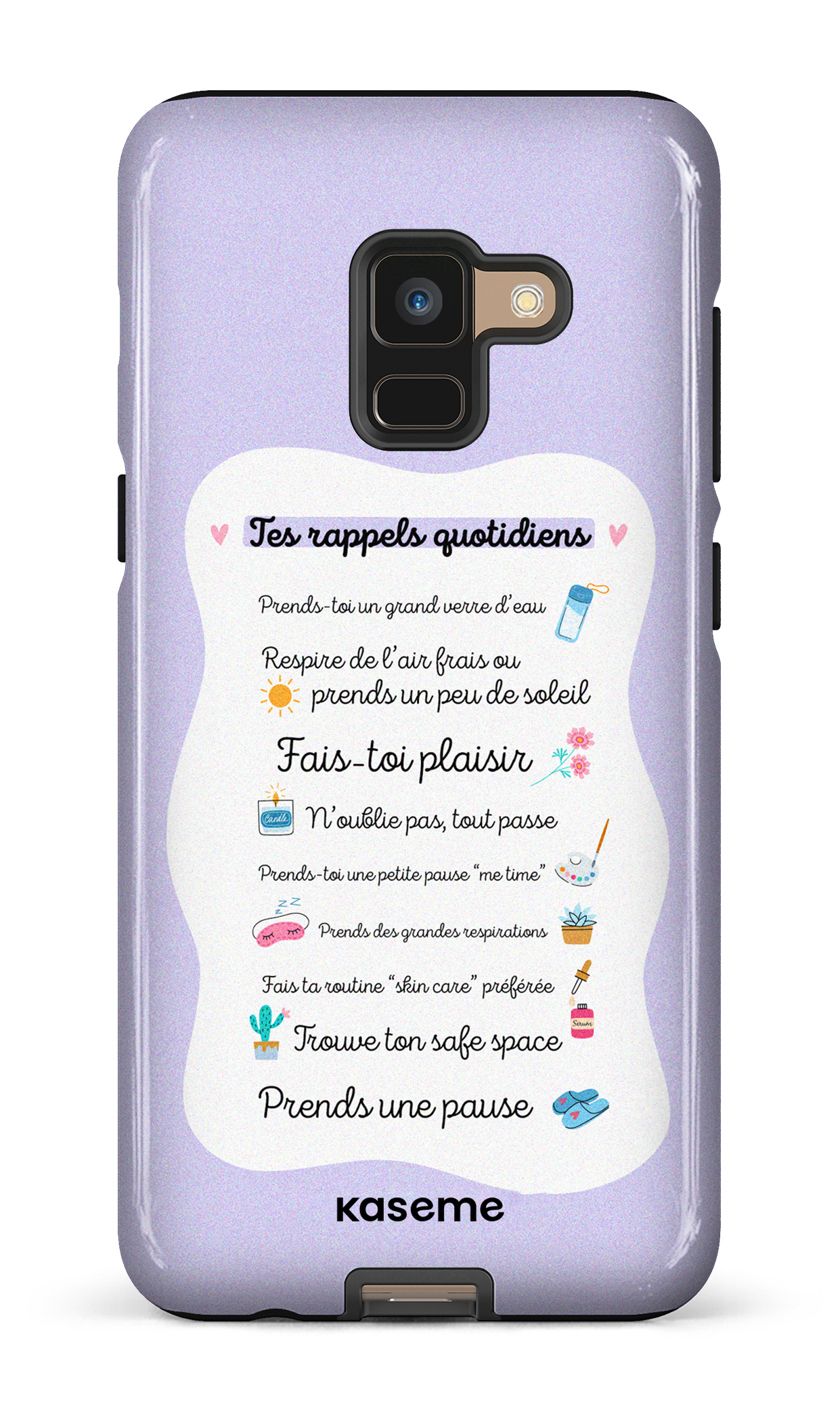 Tes rappels quotidiens purple - Galaxy A8