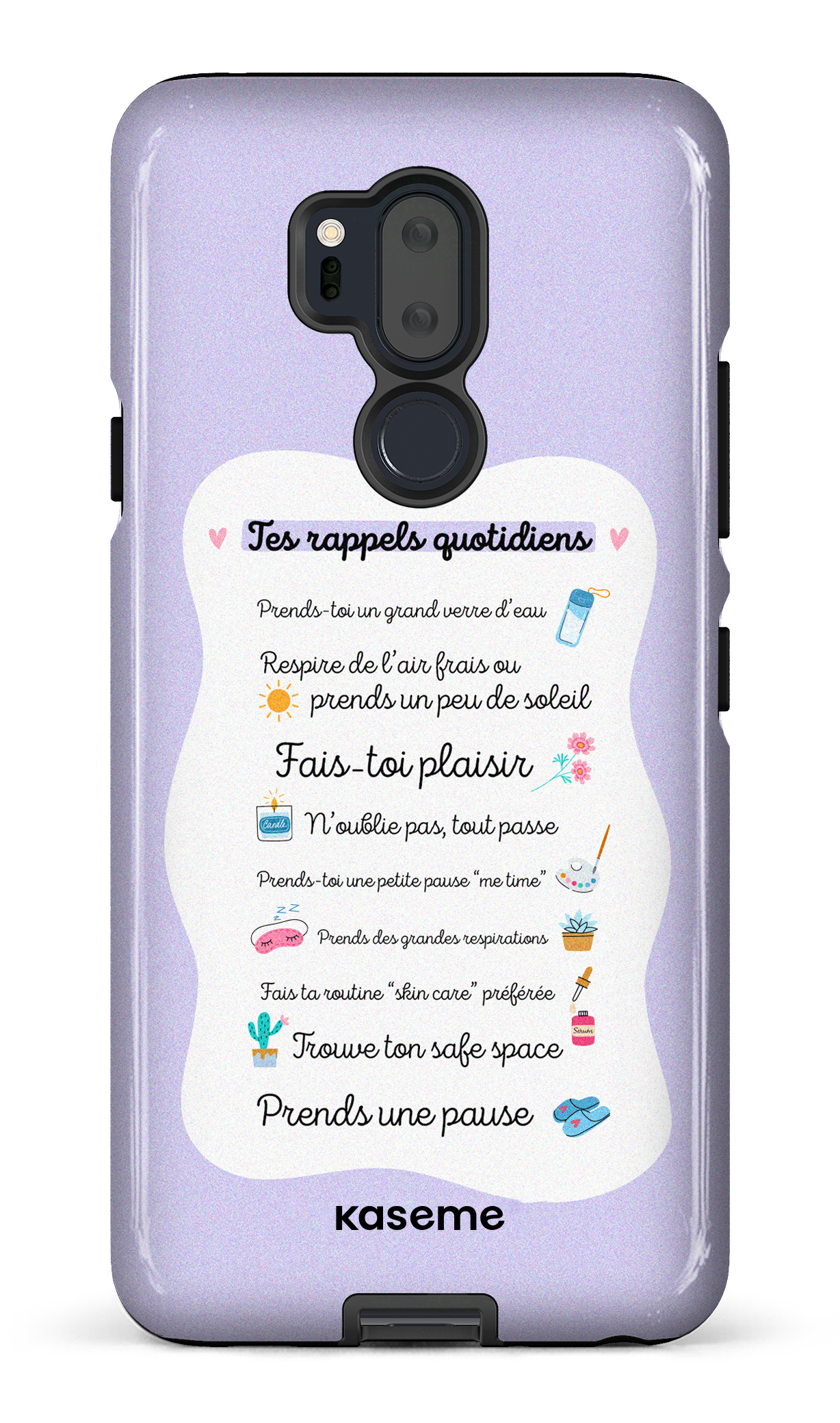 Tes rappels quotidiens purple - LG G7