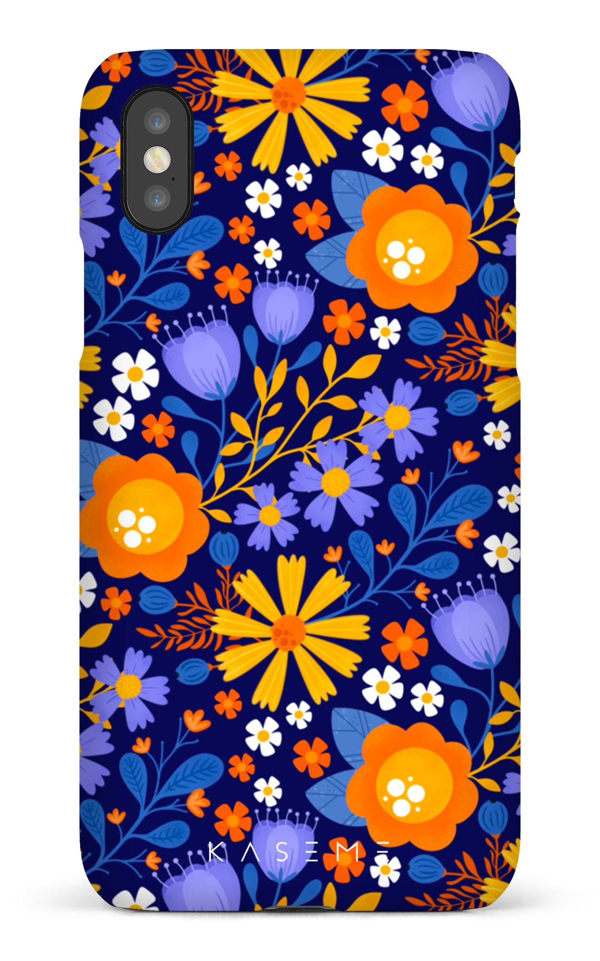 Autumn Bloom Blue by Createdbyginny - iPhone X/Xs