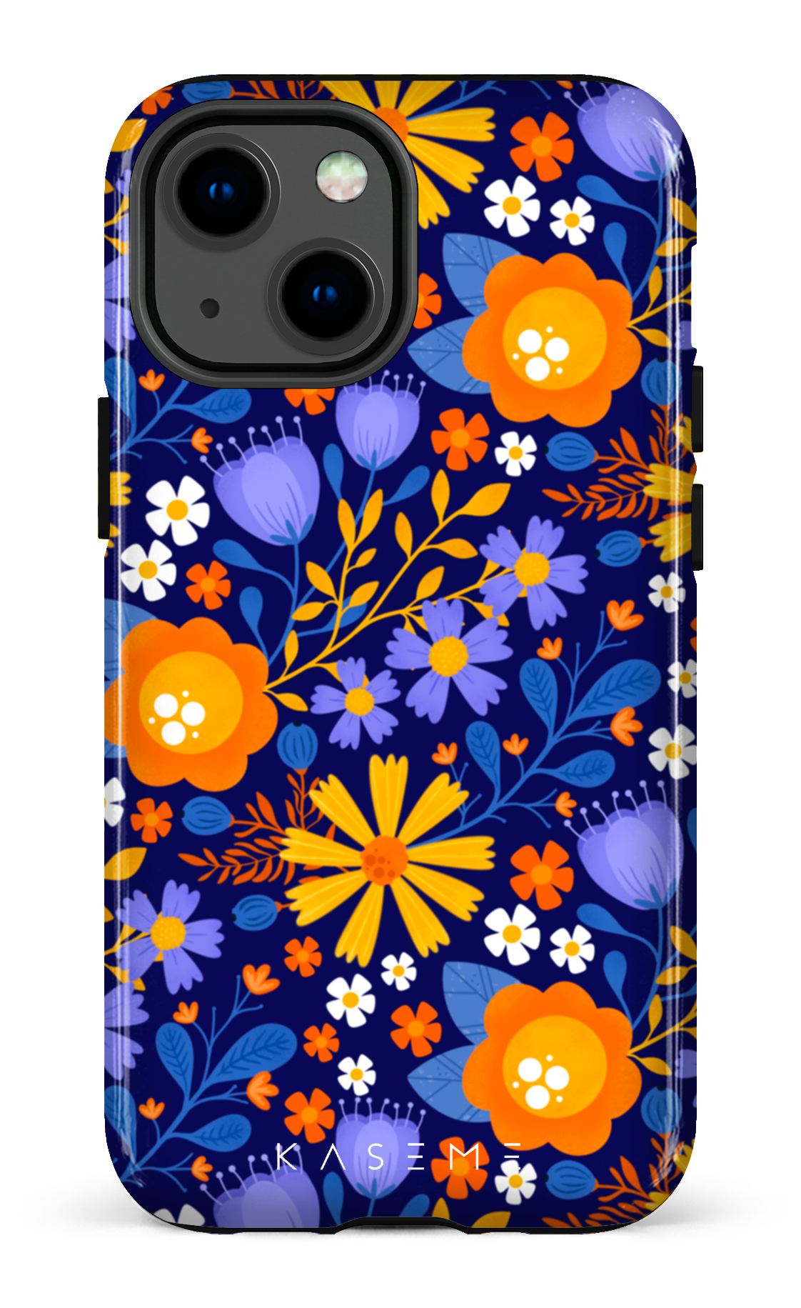 Autumn Bloom Blue by Createdbyginny - iPhone 13 Mini
