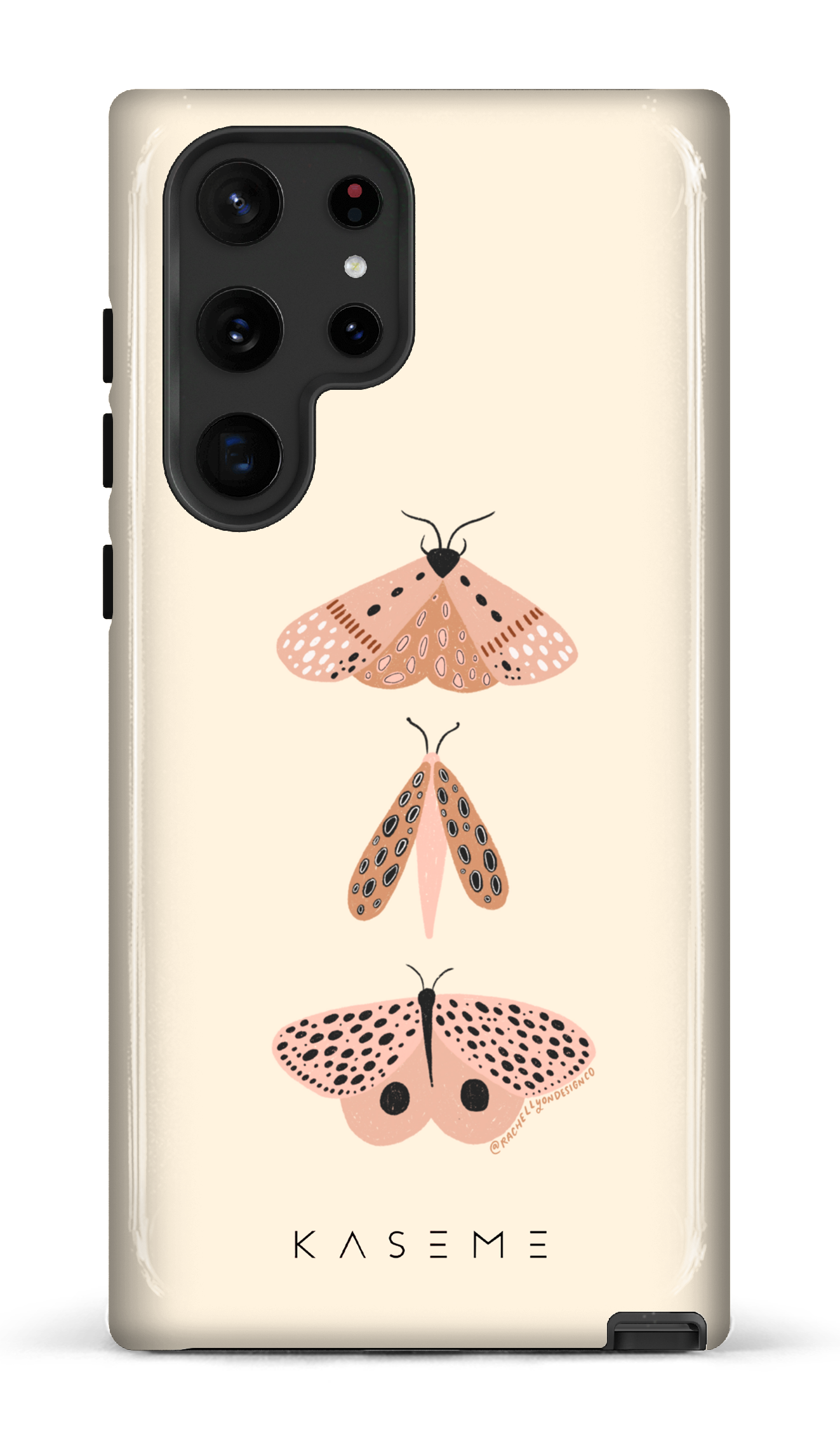 Minimalist Moth Trio by Rachel Lyon Design Co. - Galaxy S22 Ultra