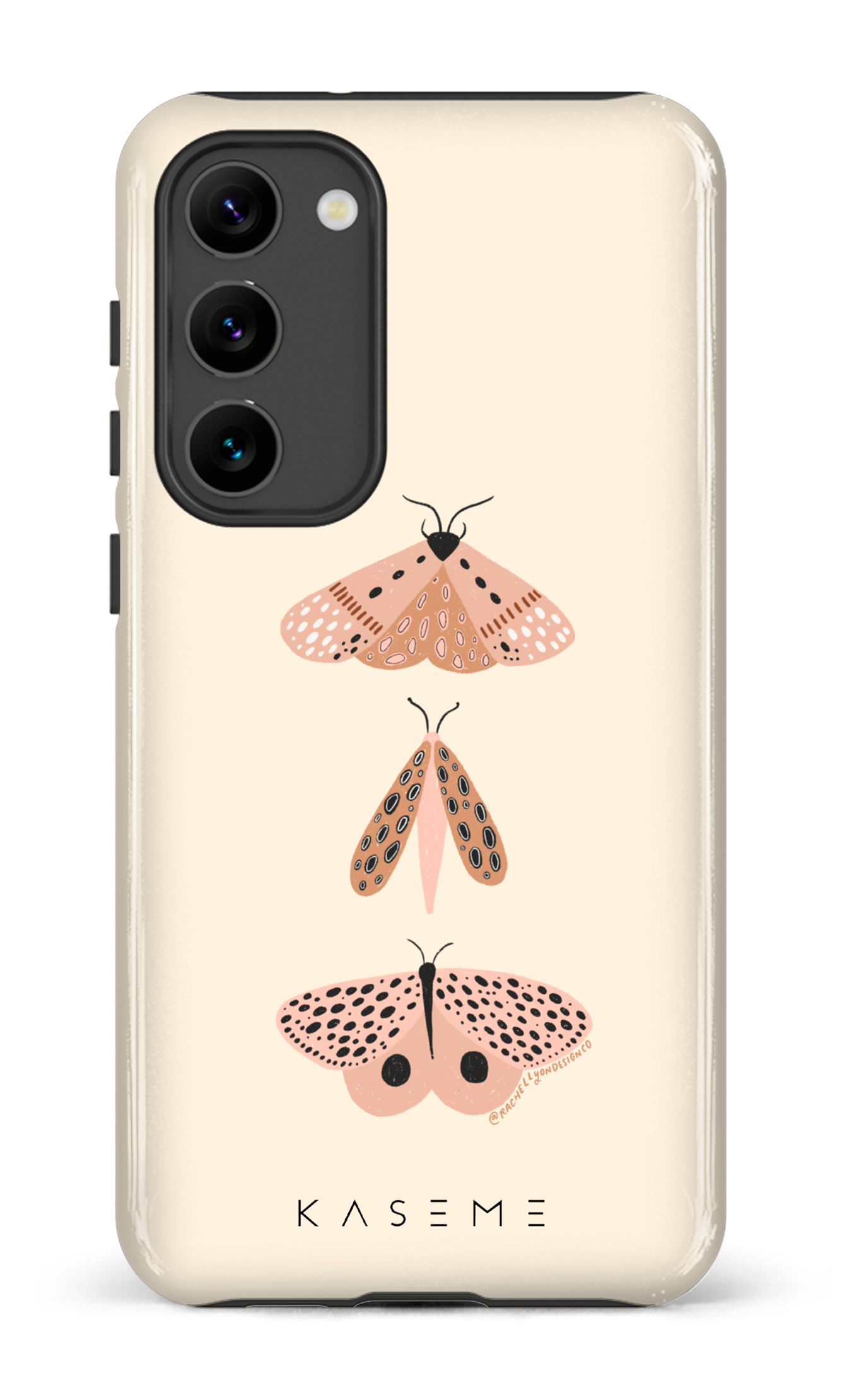 Minimalist Moth Trio by Rachel Lyon Design Co. - Galaxy S23 Plus