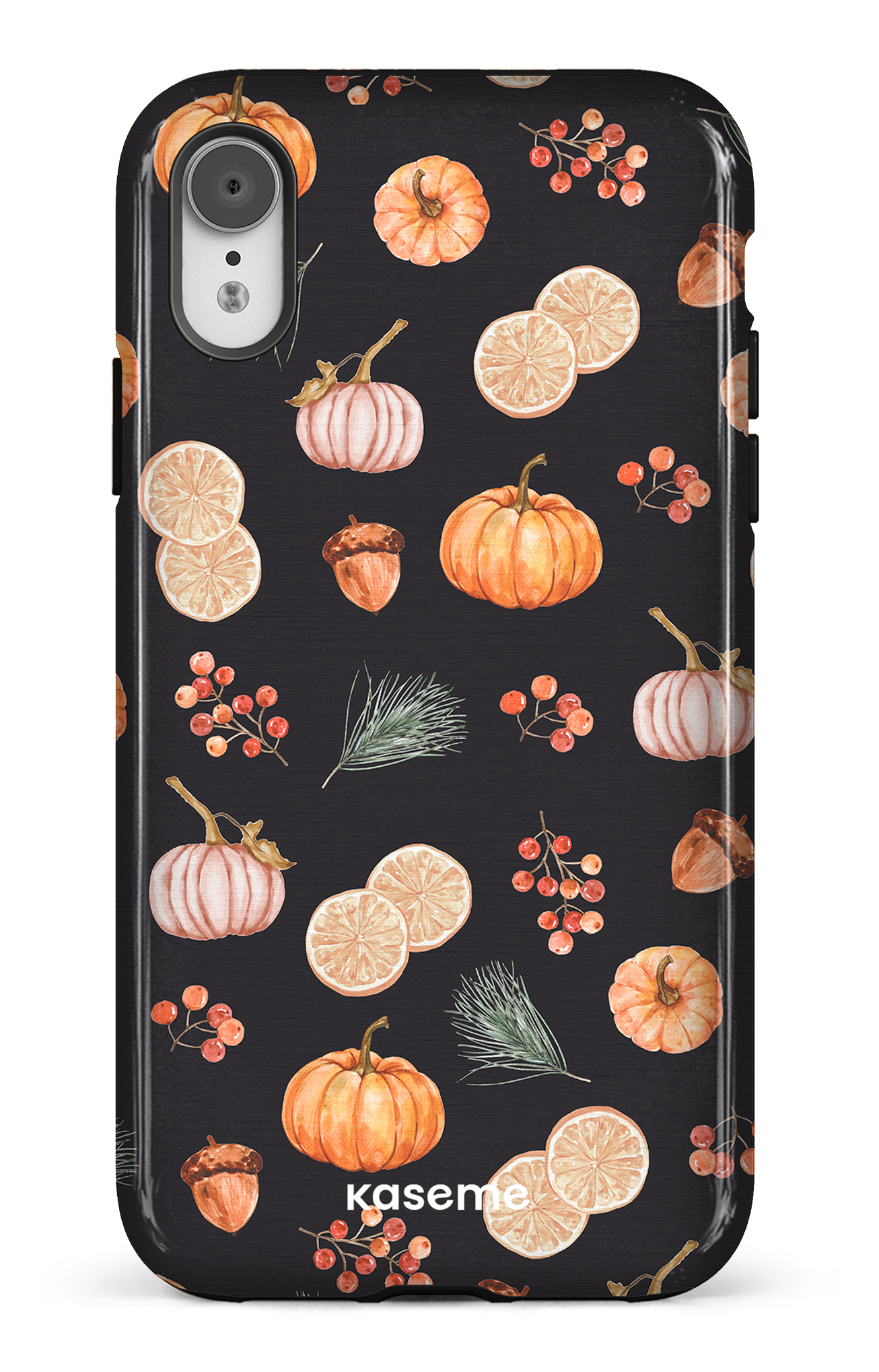 Pumpkin Garden Black - iPhone XR