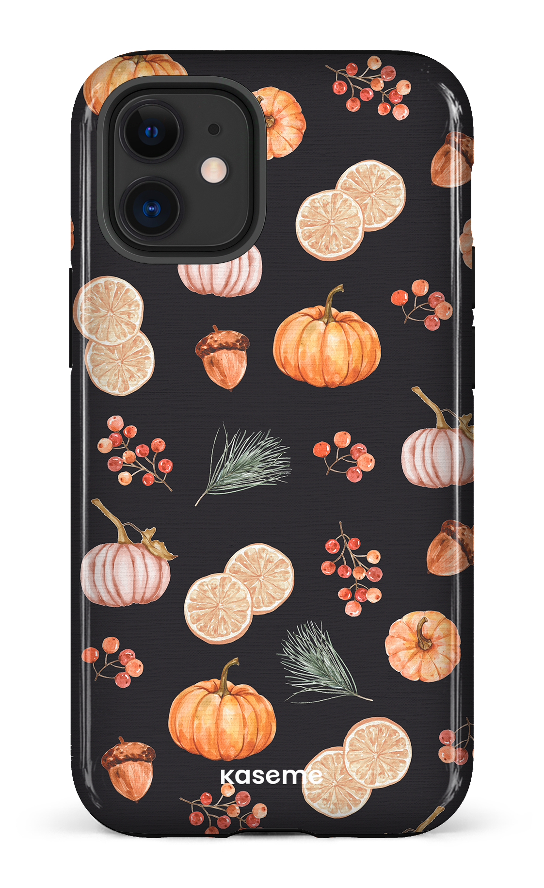 Pumpkin Garden Black - iPhone 12 Mini