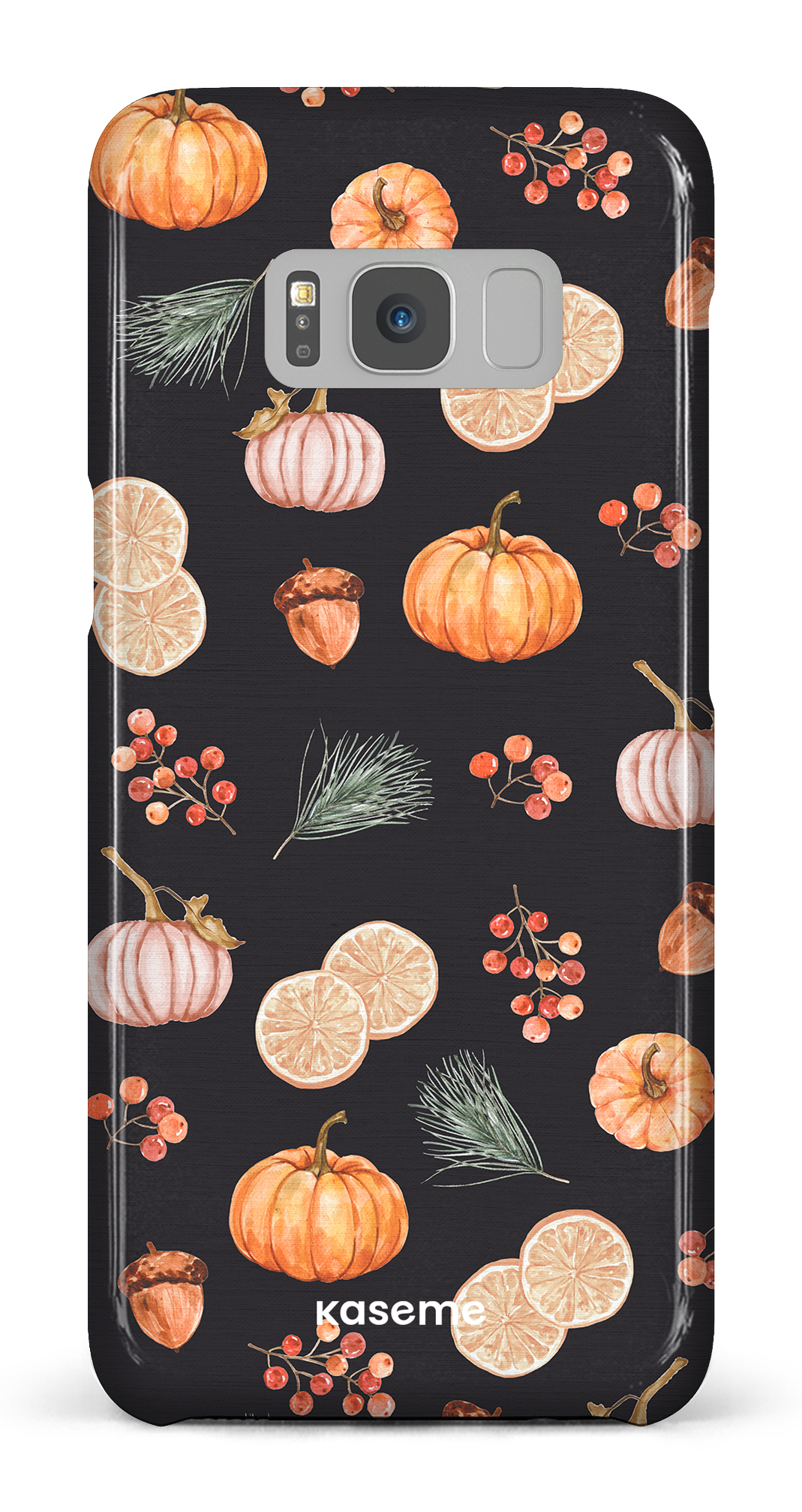 Pumpkin Garden Black - Galaxy S8