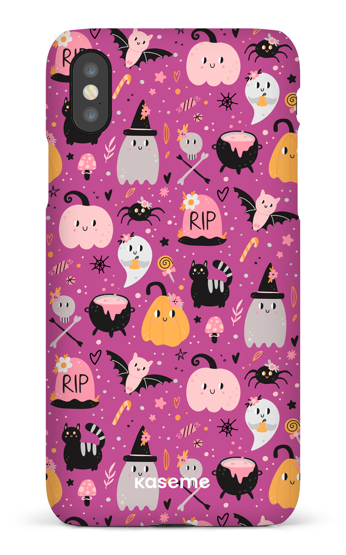 Trick or Threat Pink - iPhone X/Xs