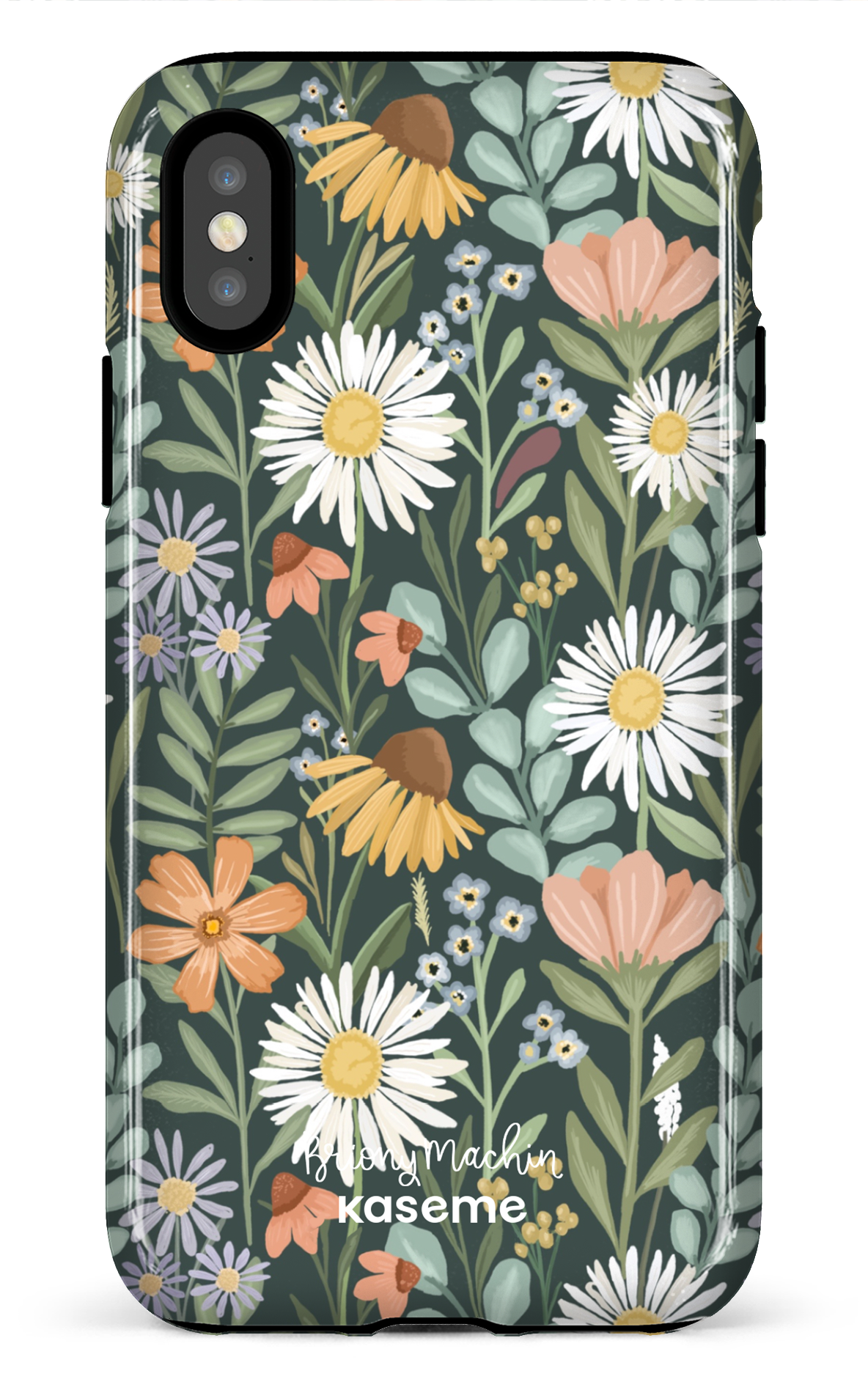 Sending Flowers Green by Briony Machin - iPhone X/Xs