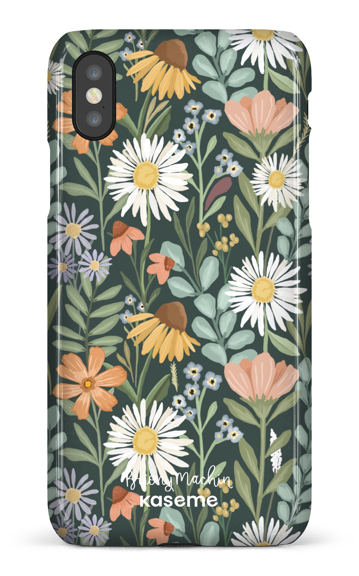 Sending Flowers Green by Briony Machin - iPhone X/Xs