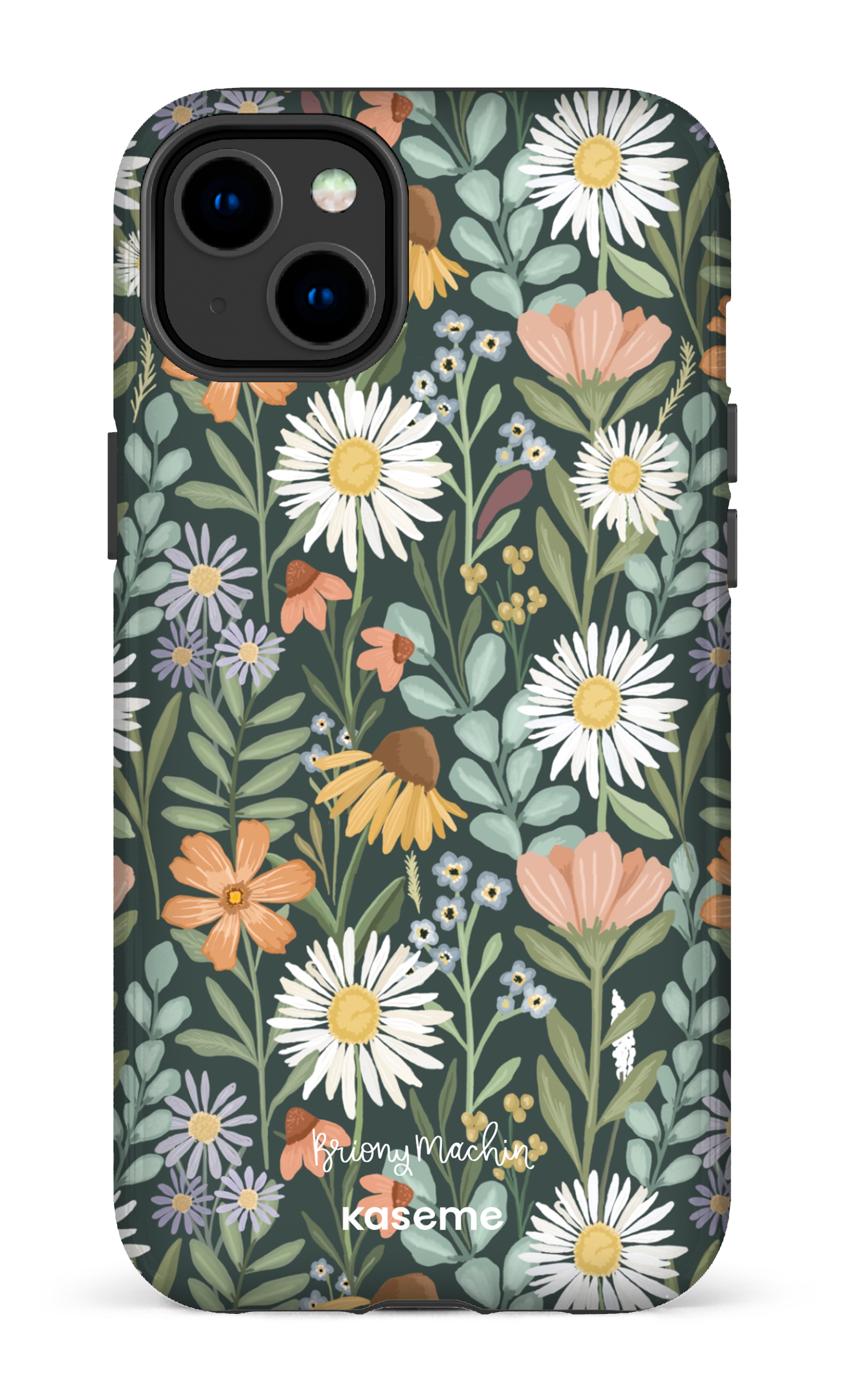 Sending Flowers Green by Briony Machin - iPhone 14 Plus