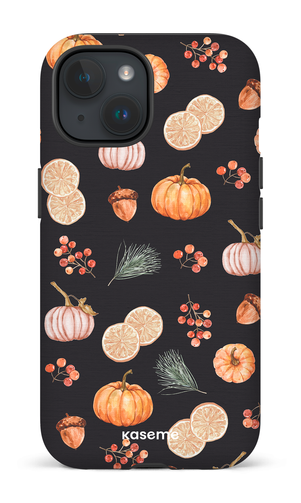 Pumpkin Garden Black - iPhone 15