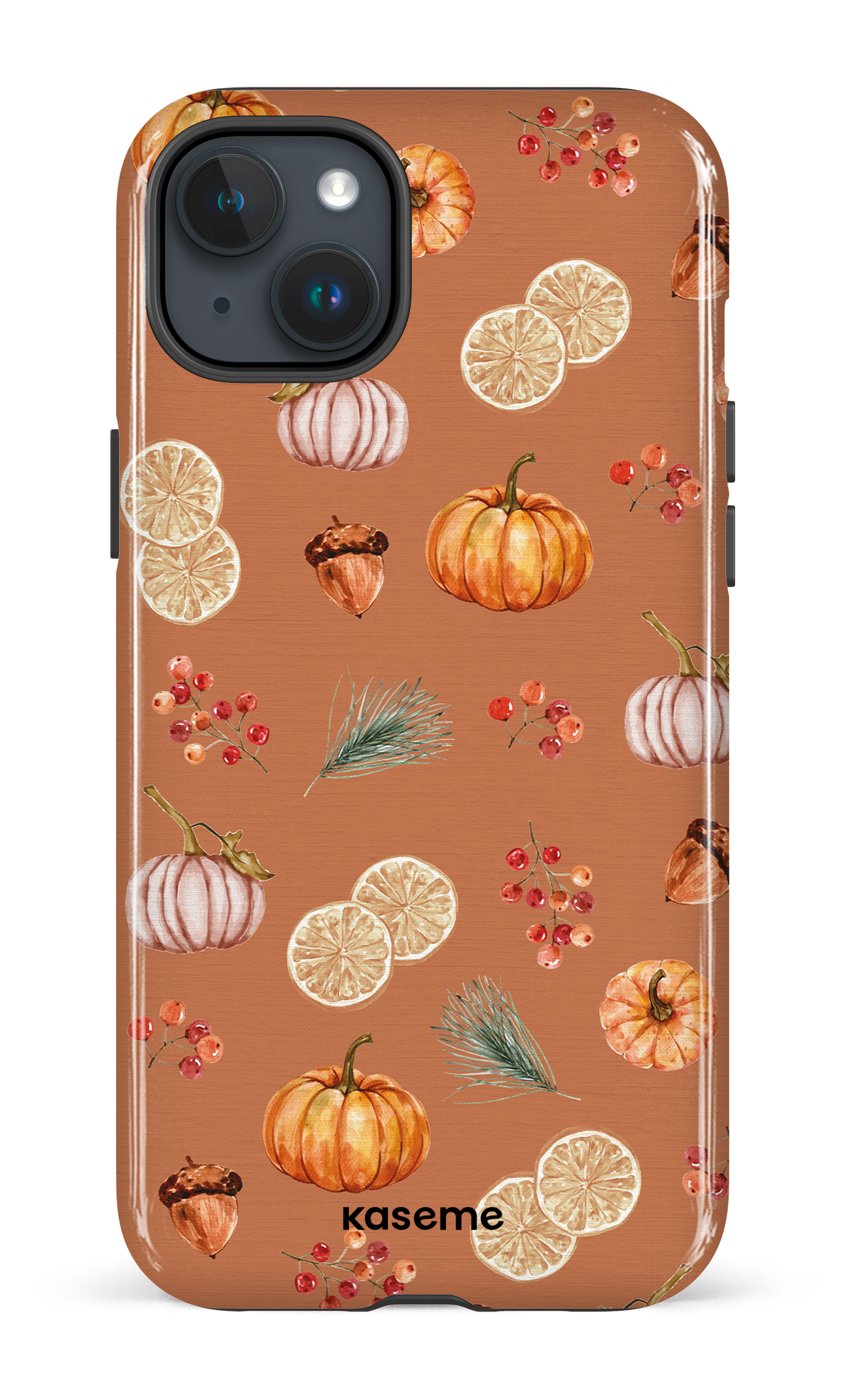Pumpkin Garden Orange - iPhone 15 Plus