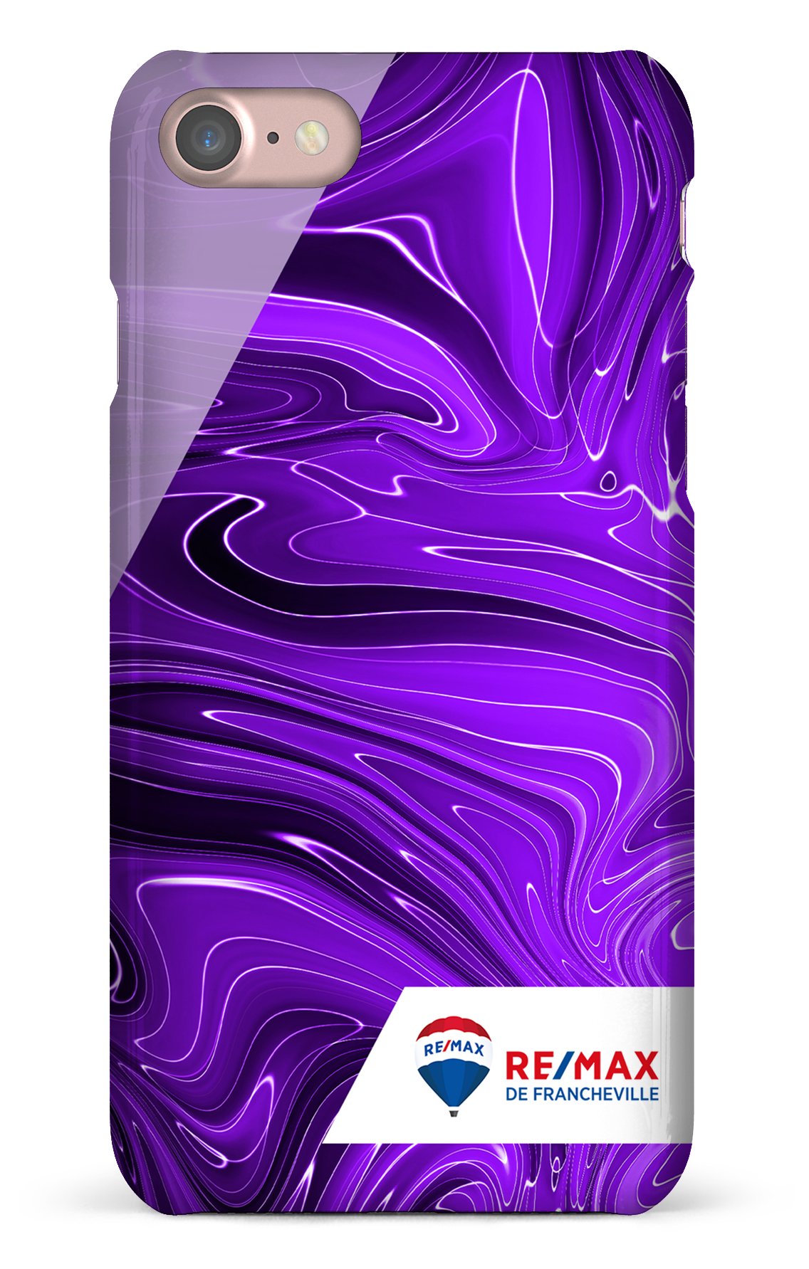 Peinture marbrée sombre violette de Francheville - iPhone SE 2020 / 2022