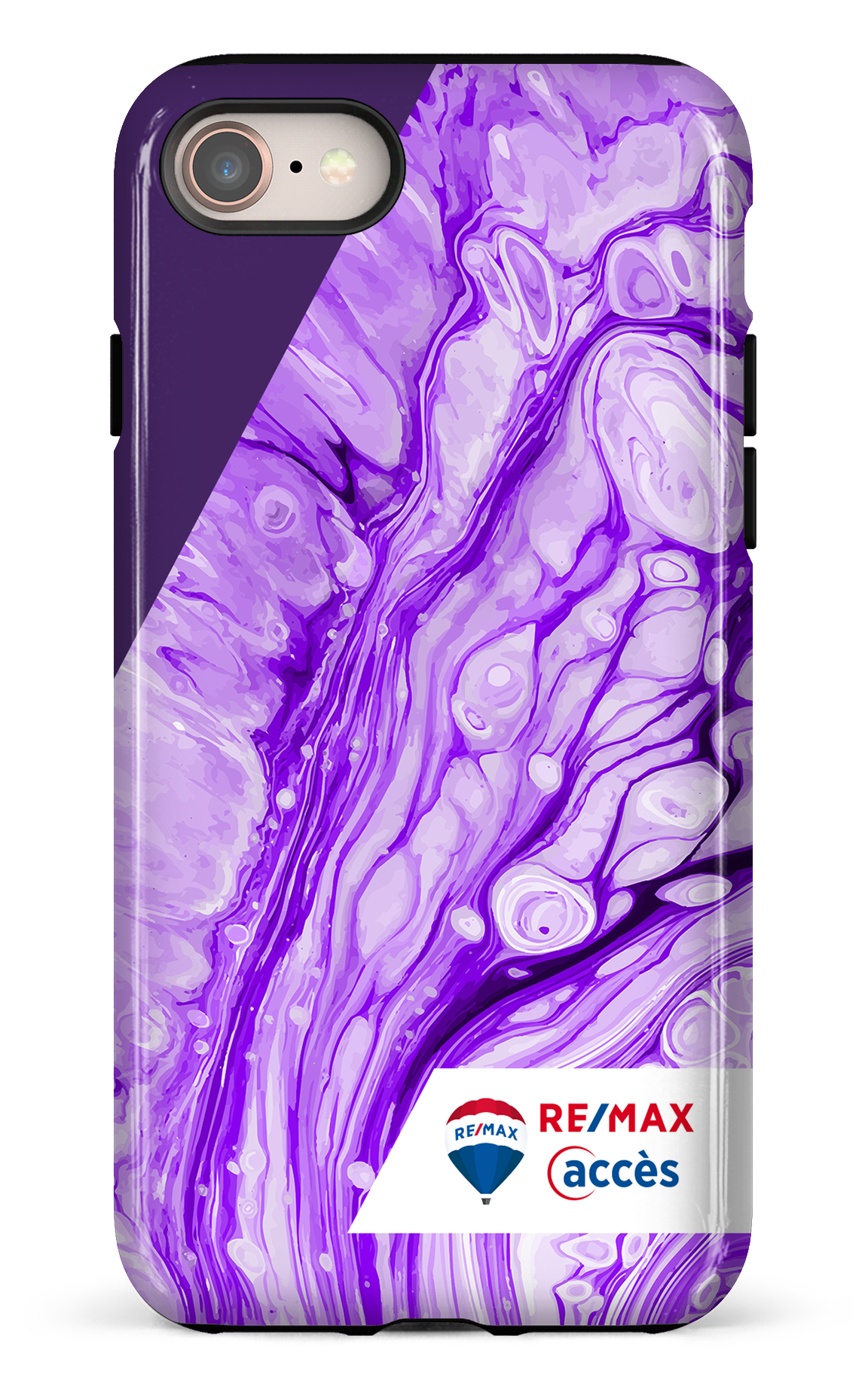 Peinture marbrée claire violette - iPhone SE 2020 / 2022