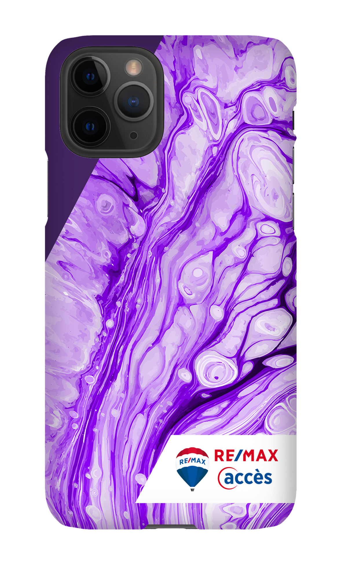 Peinture marbrée claire violette - iPhone 11 Pro