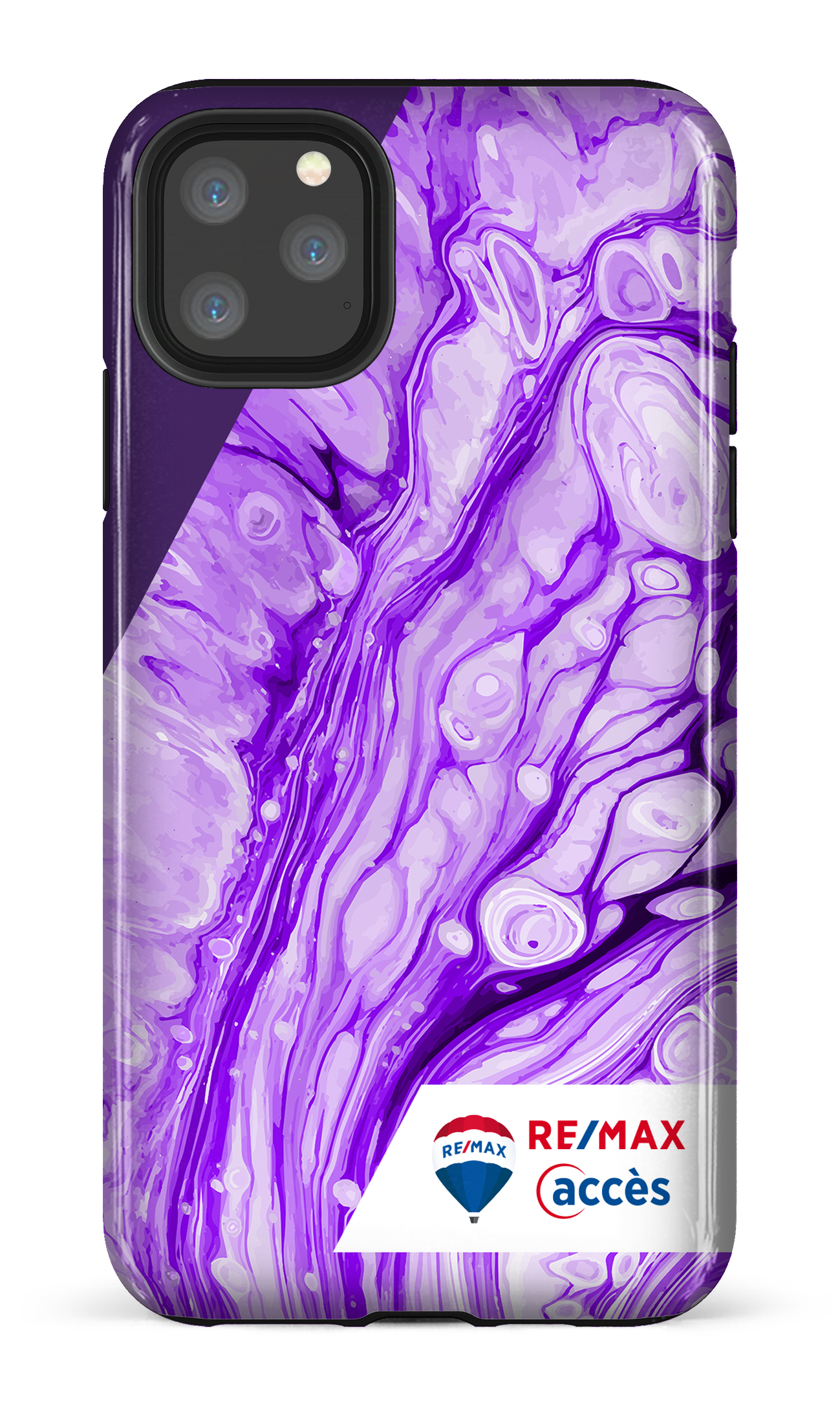 Peinture marbrée claire violette - iPhone 11 Pro Max