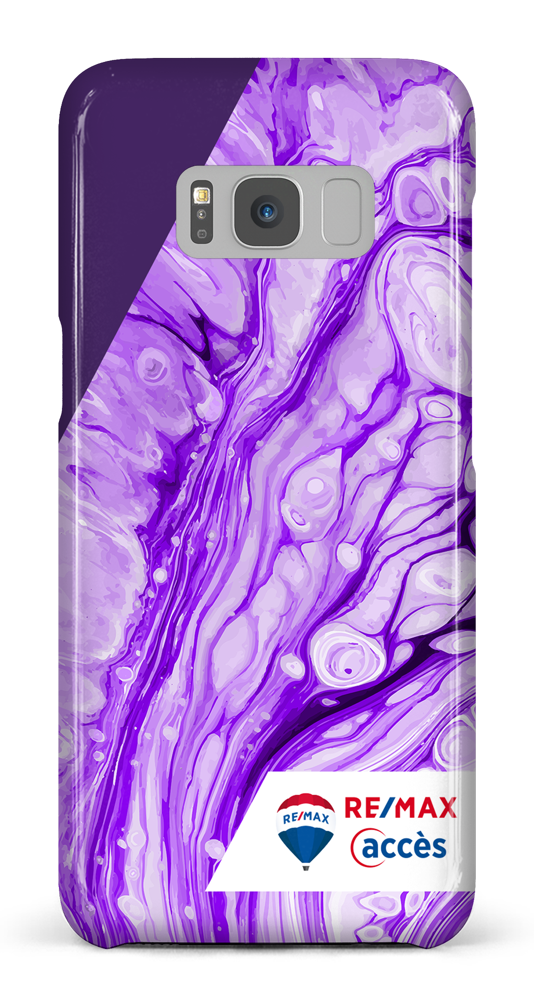 Peinture marbrée claire violette - Galaxy S8