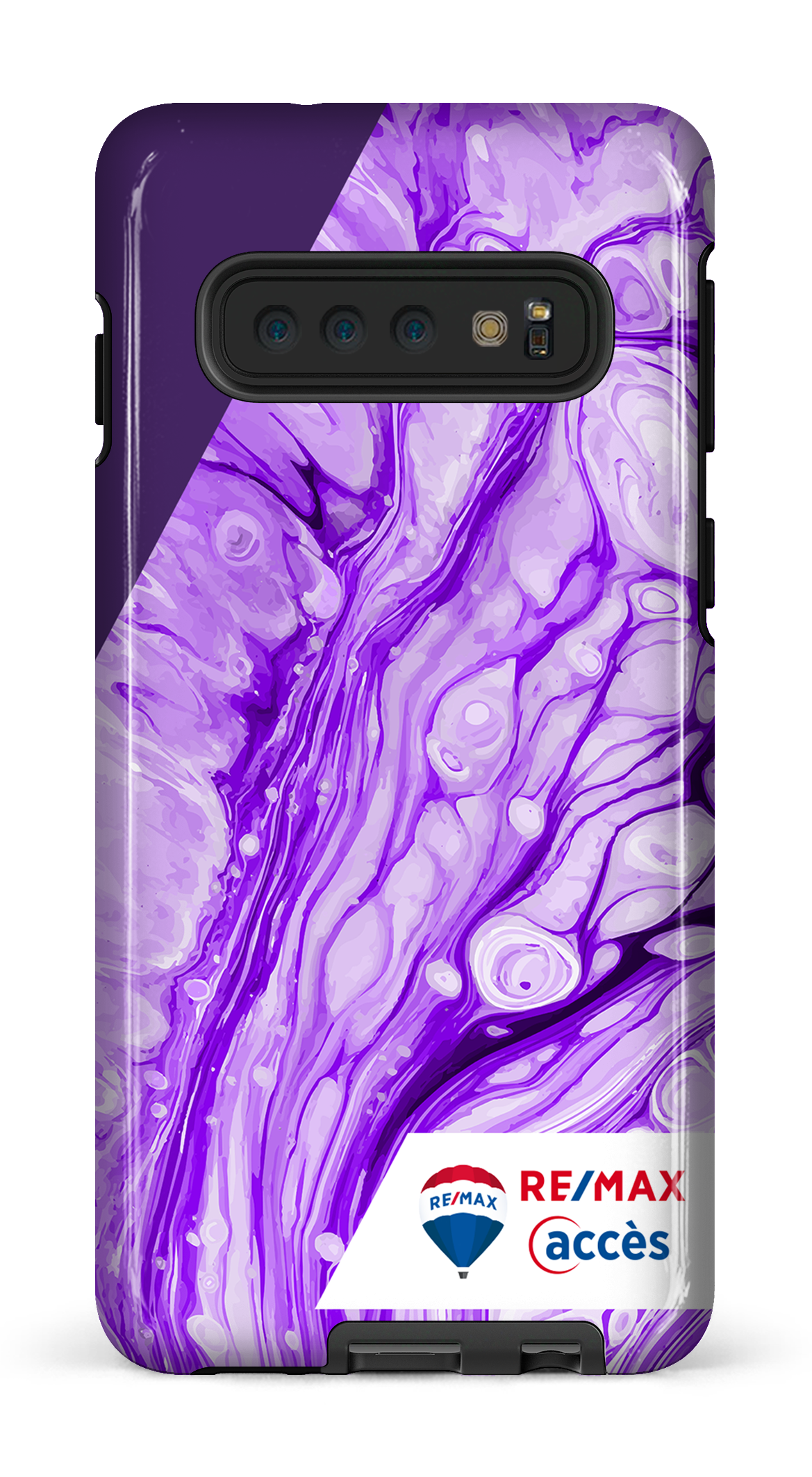 Peinture marbrée claire violette - Galaxy S10