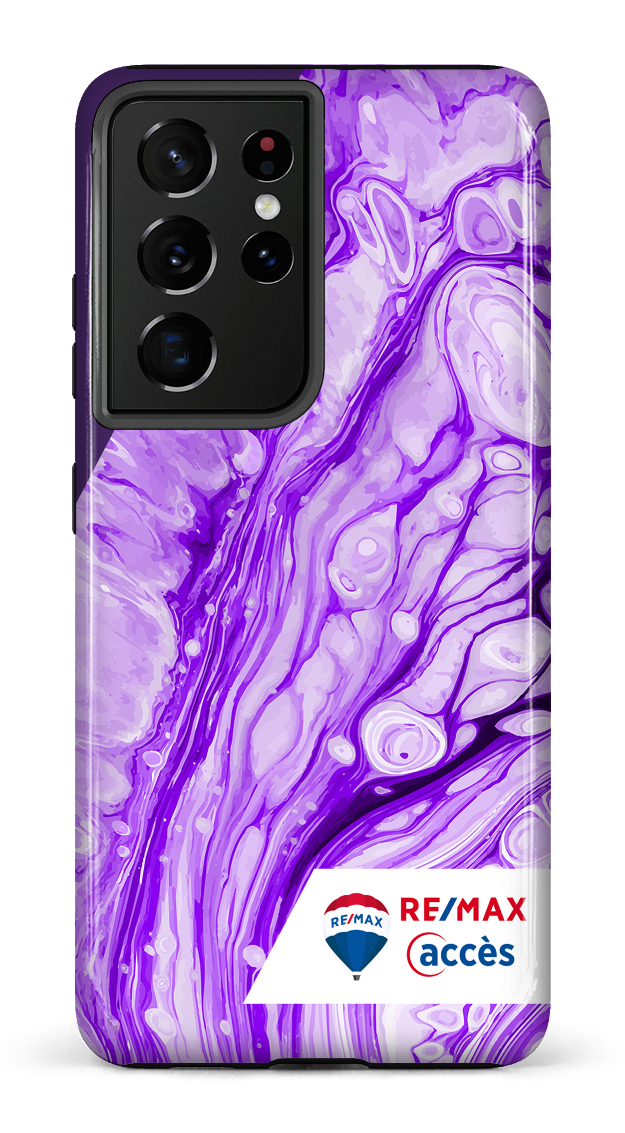 Peinture marbrée claire violette - Galaxy S21 Ultra