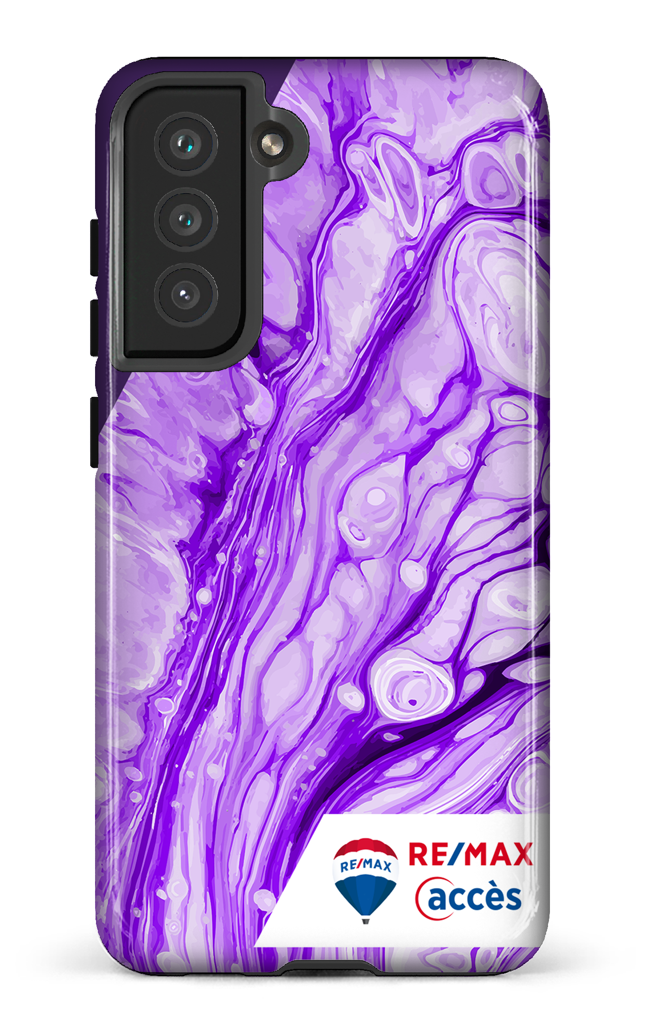 Peinture marbrée claire violette - Galaxy S21 FE