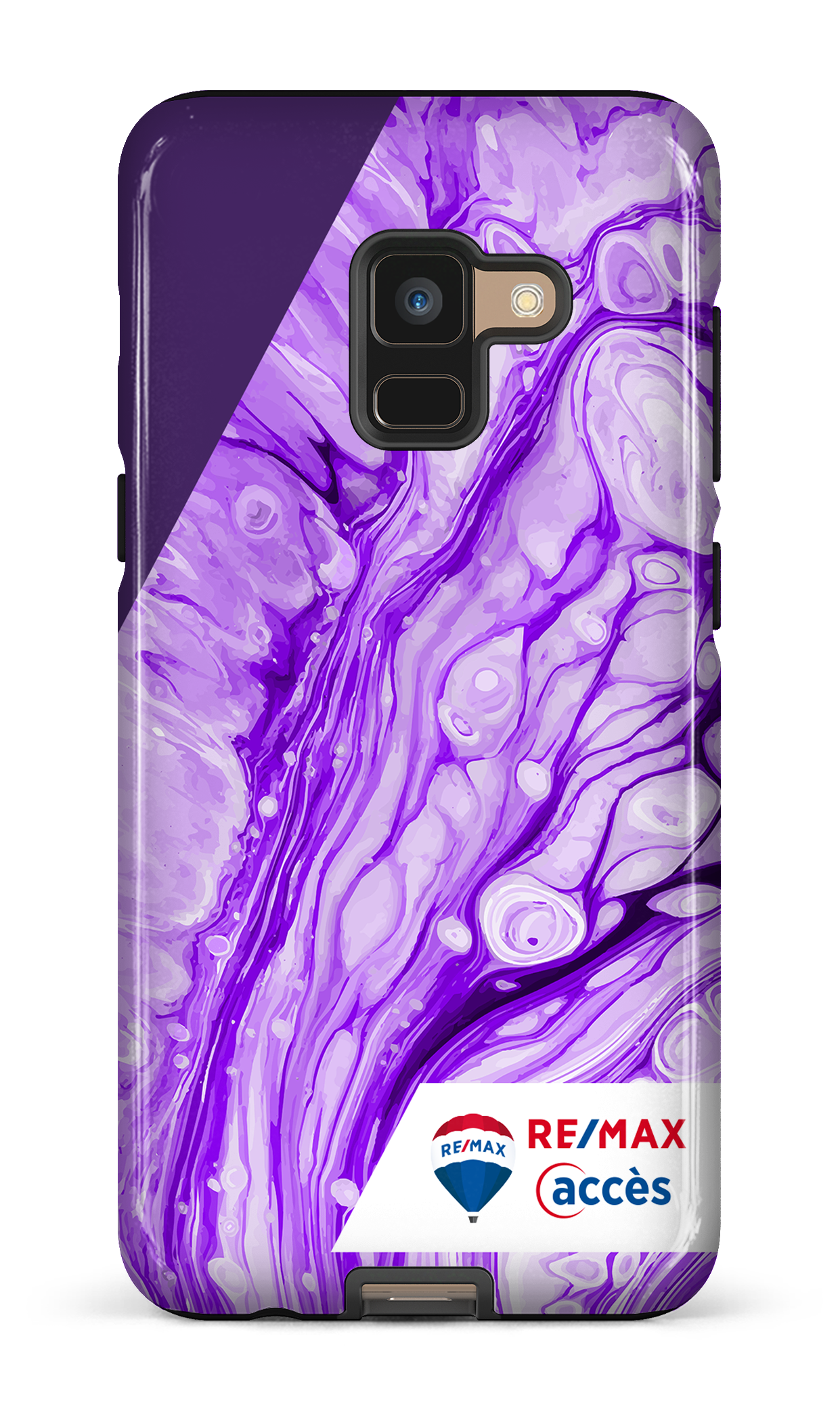 Peinture marbrée claire violette - Galaxy A8