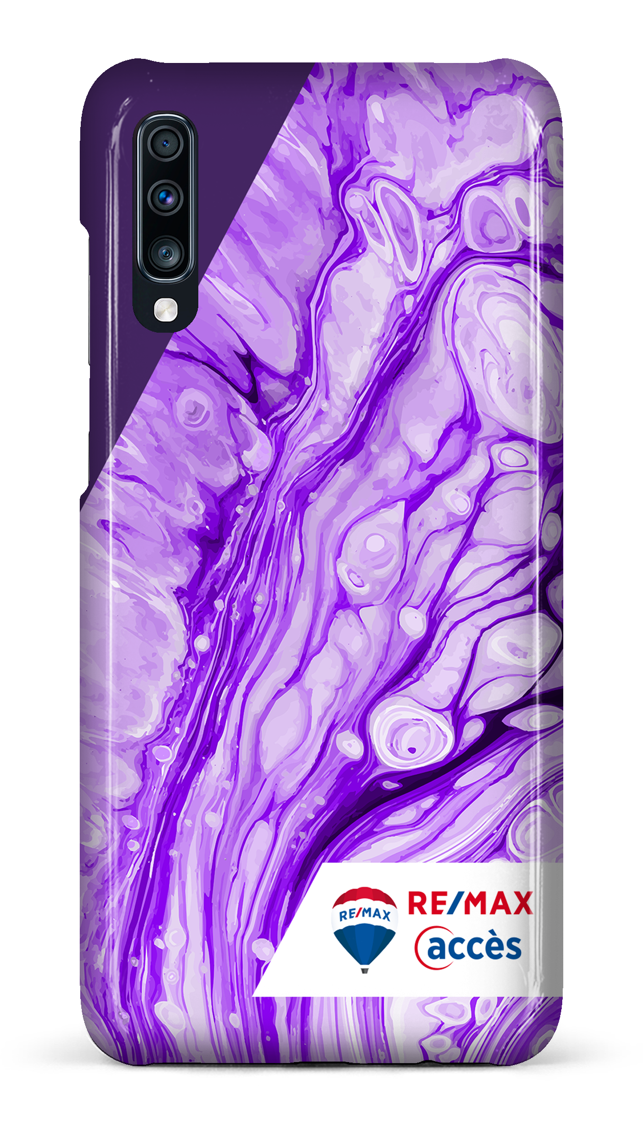 Peinture marbrée claire violette - Galaxy A70