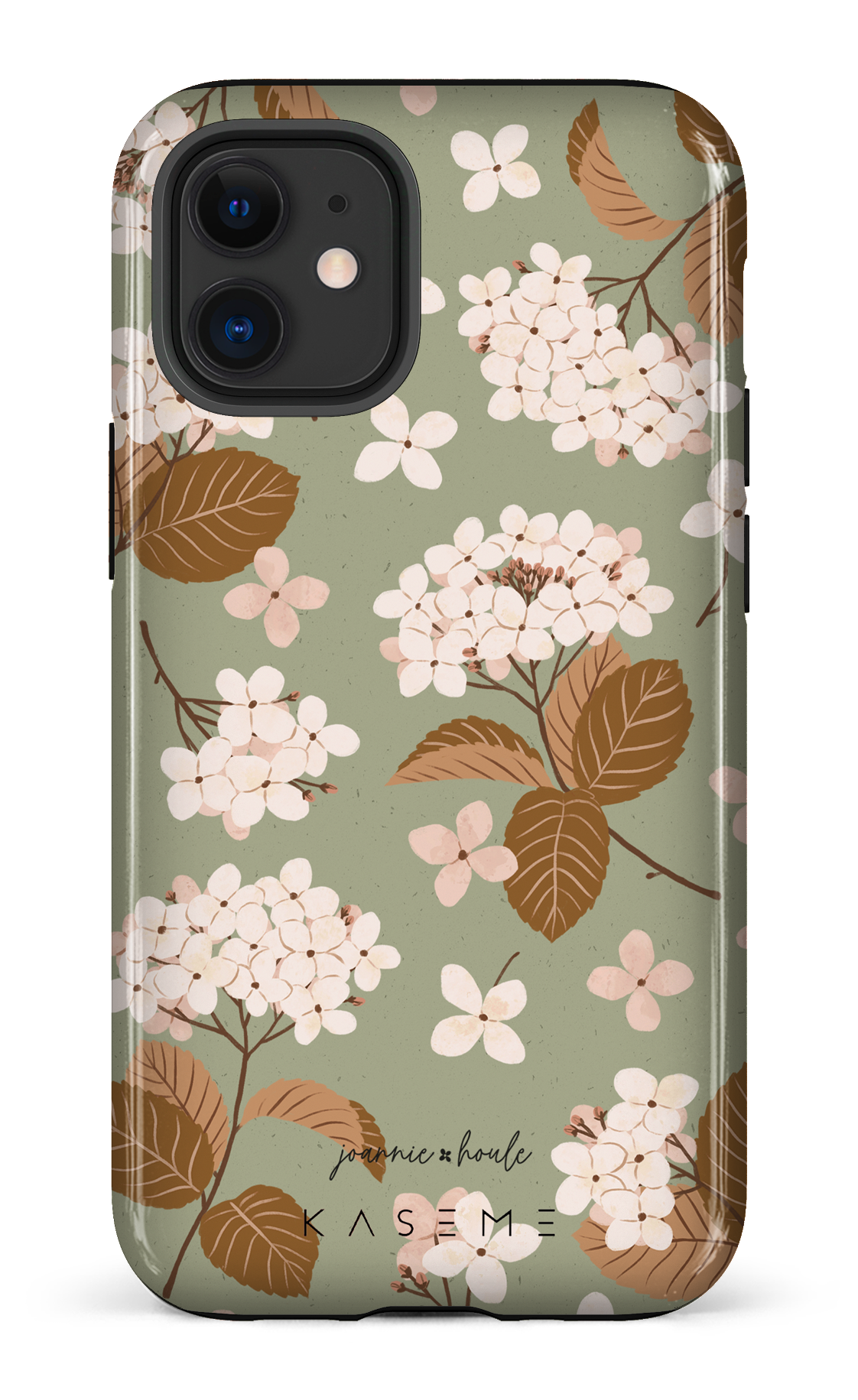 Hydrangeas Green by Joannie Houle - iPhone 12 Mini