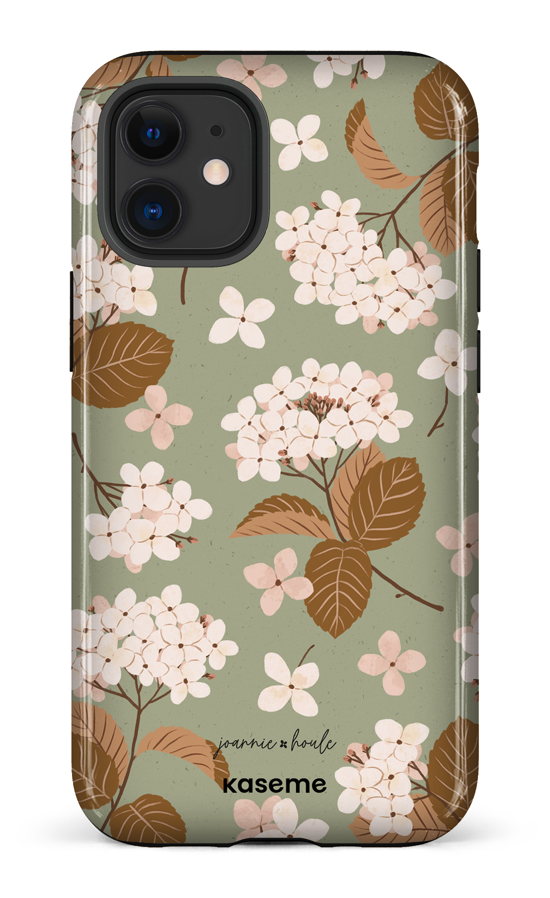 Hydrangeas Green by Joannie Houle - iPhone 12 Mini