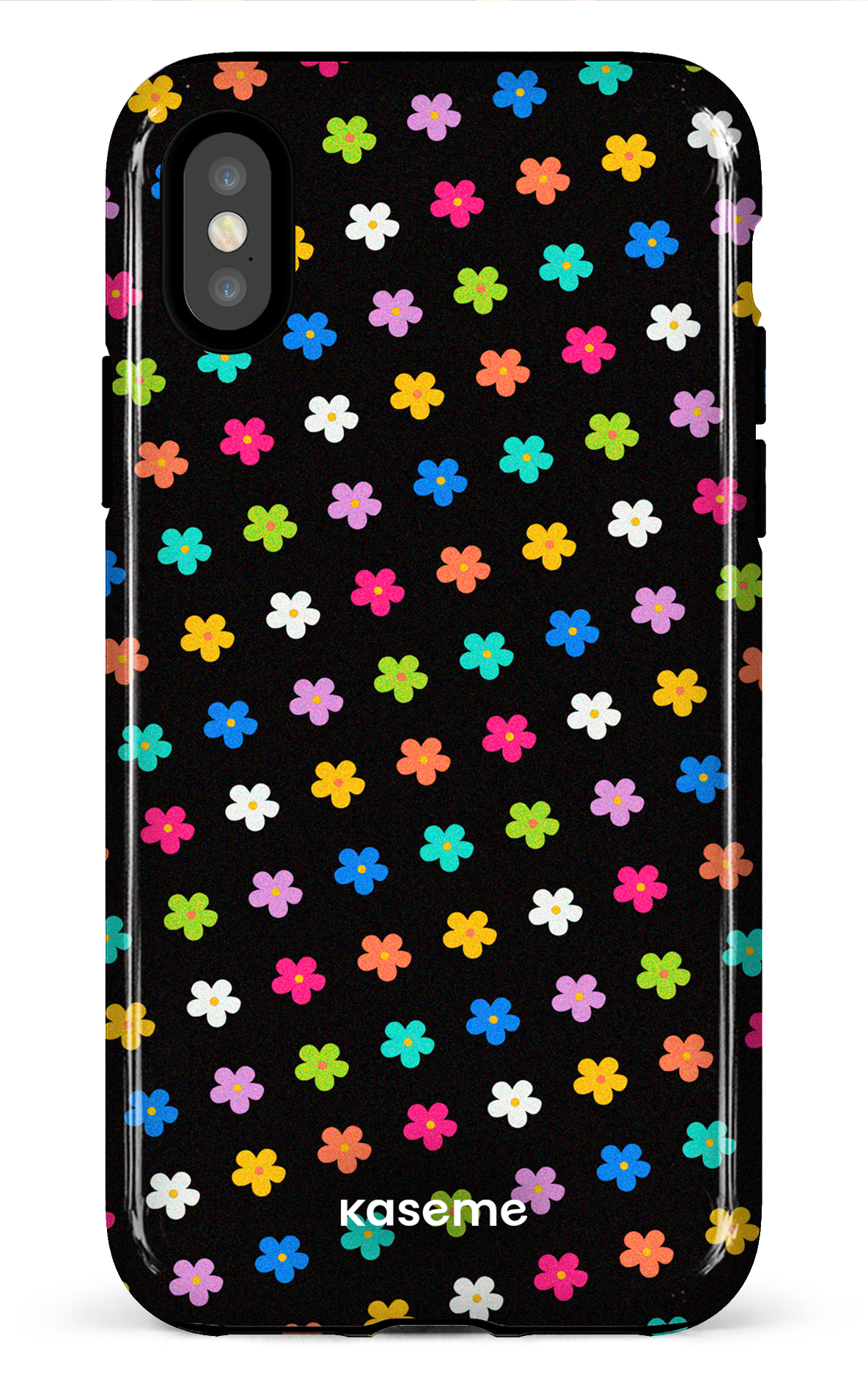 Joyful Flowers Black - iPhone X/Xs