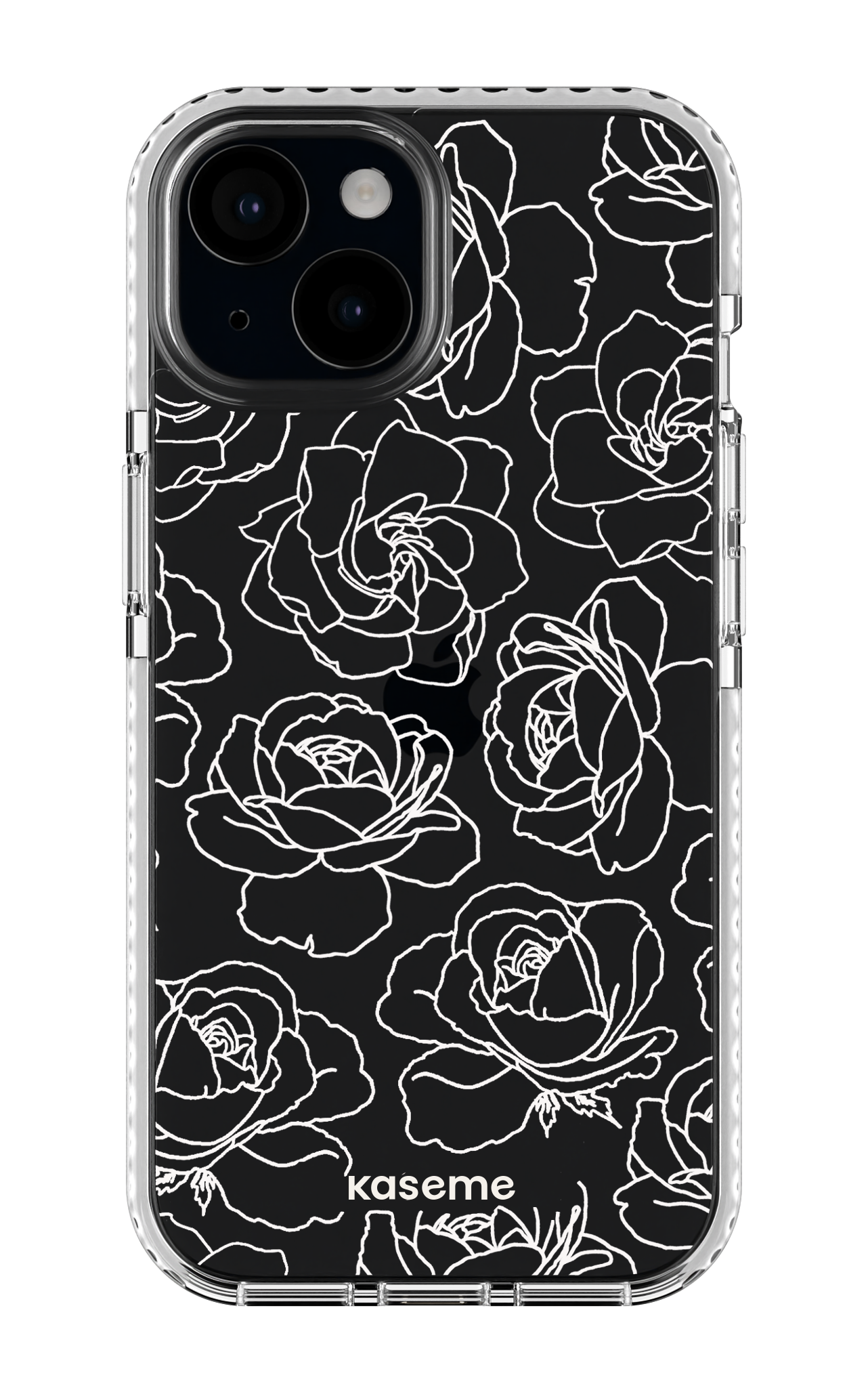 Polar Flowers Clear Case - iPhone 15
