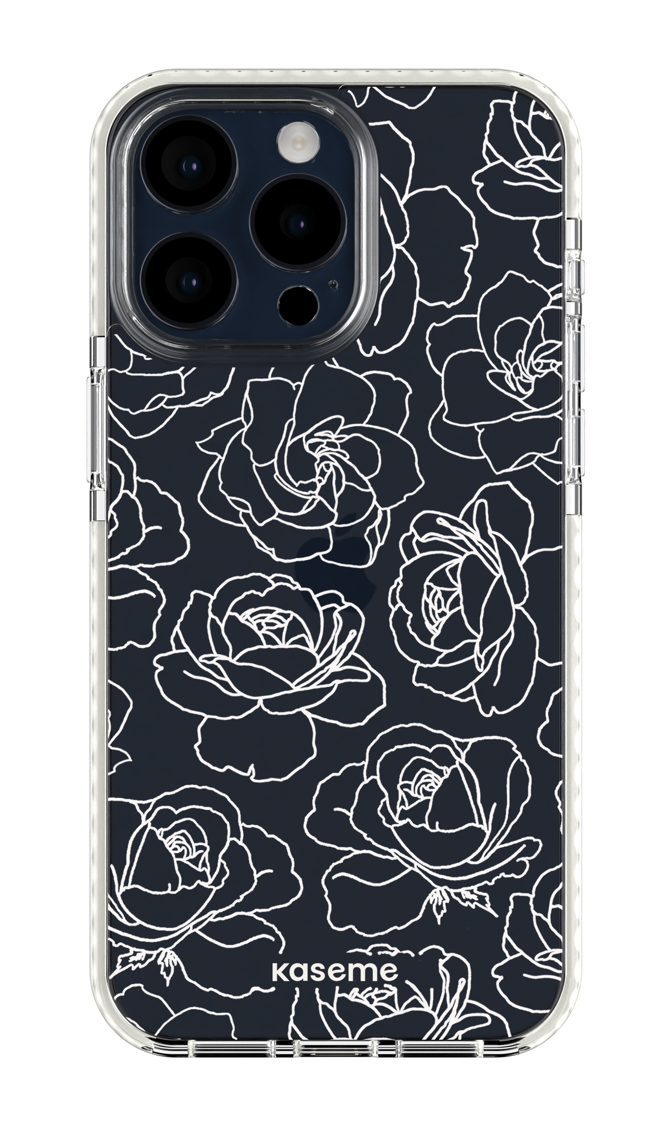 Polar Flowers Clear Case - iPhone 15 Pro Max