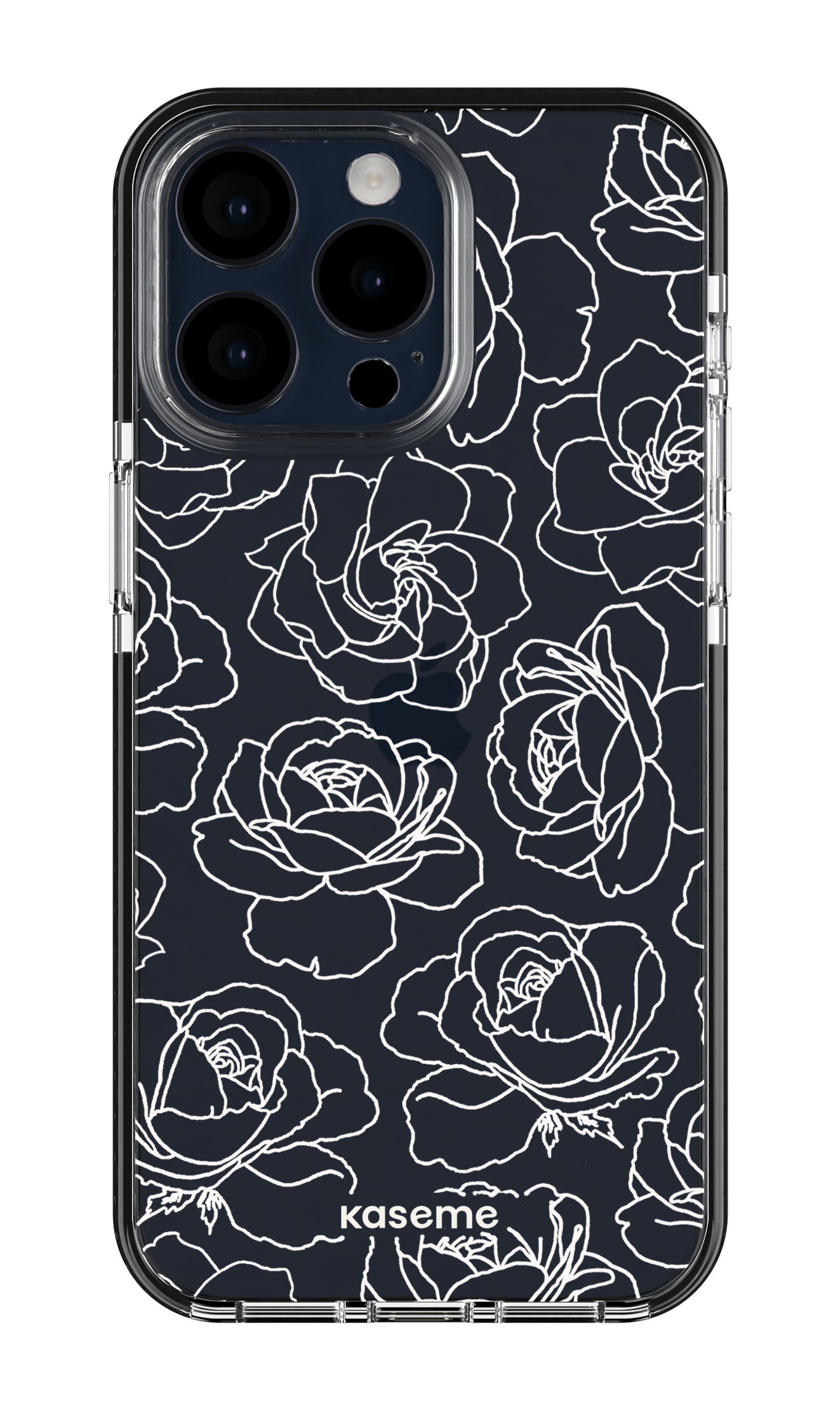 Polar Flowers Clear Case - iPhone 15 Pro Max