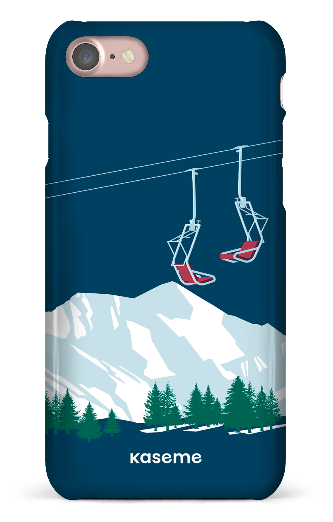Ski Lift Blue - iPhone 7