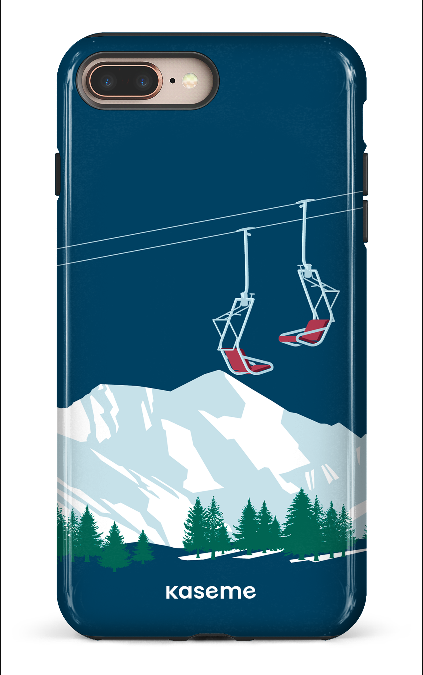 Ski Lift Blue - iPhone 8 Plus