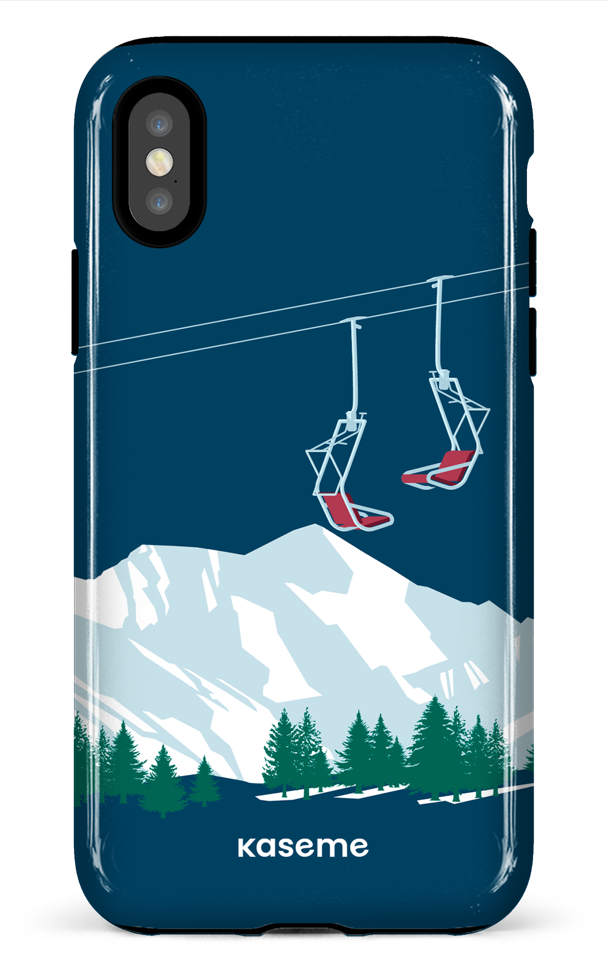 Ski Lift Blue - iPhone X/Xs