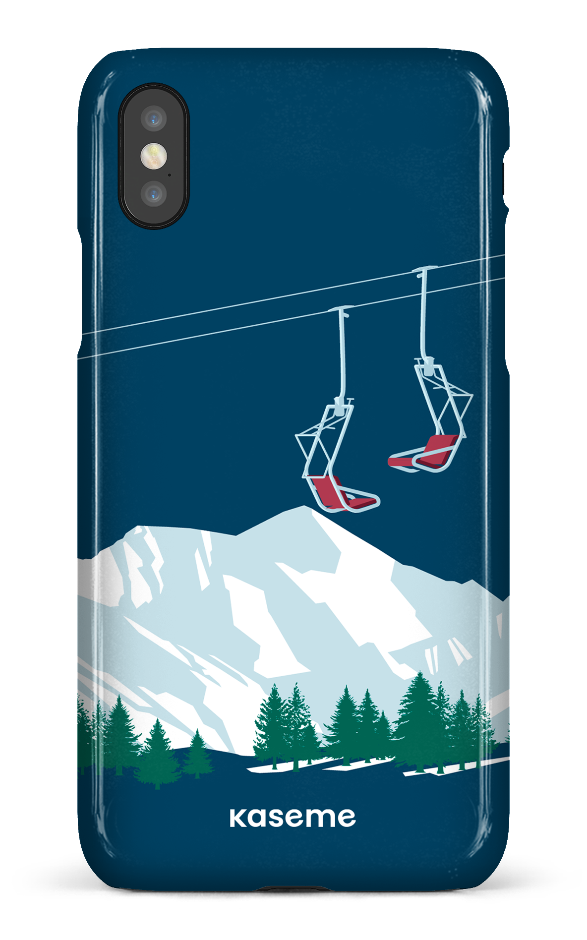 Ski Lift Blue - iPhone X/Xs