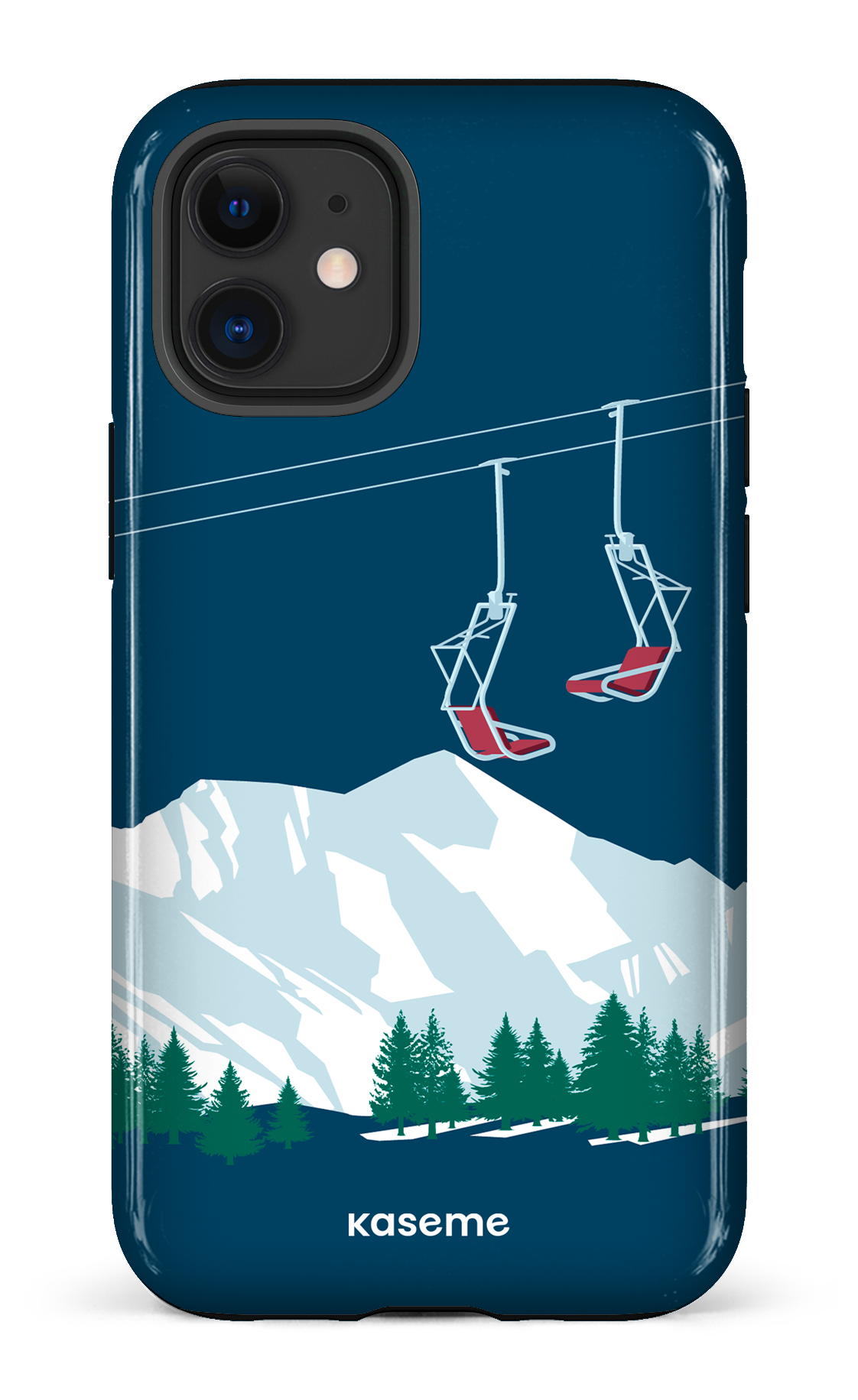 Ski Lift Blue - iPhone 12 Mini