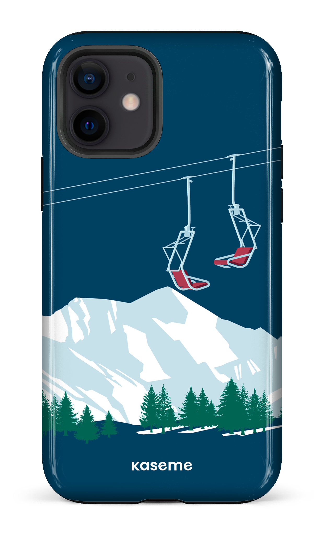 Ski Lift Blue - iPhone 12
