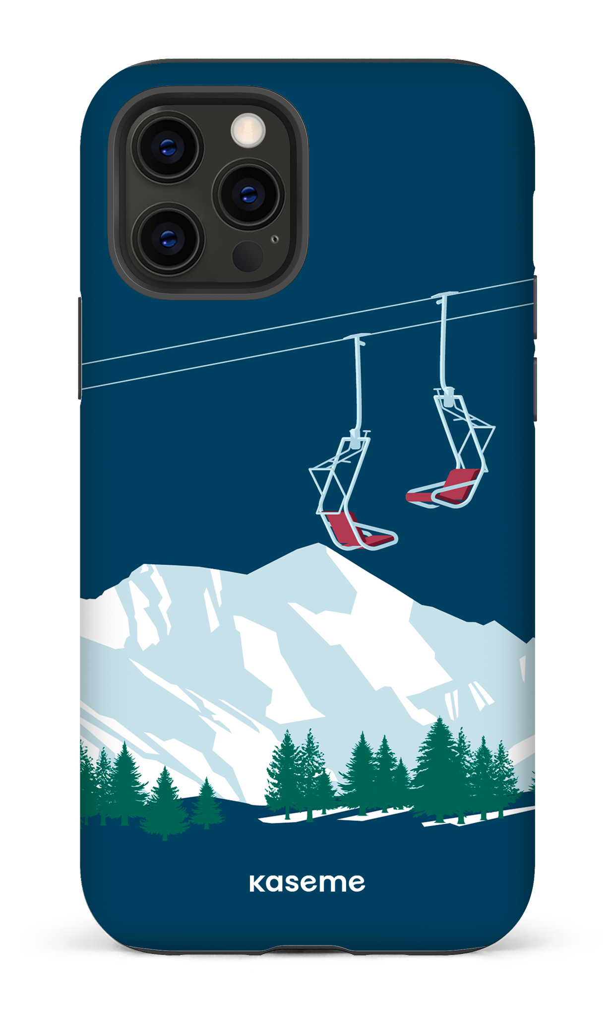 Ski Lift Blue - iPhone 12 Pro