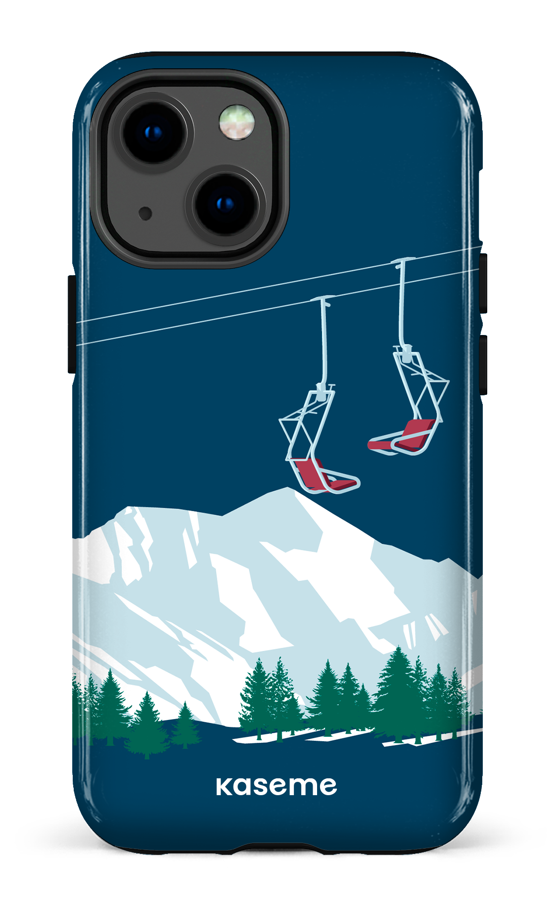 Ski Lift Blue - iPhone 13 Mini