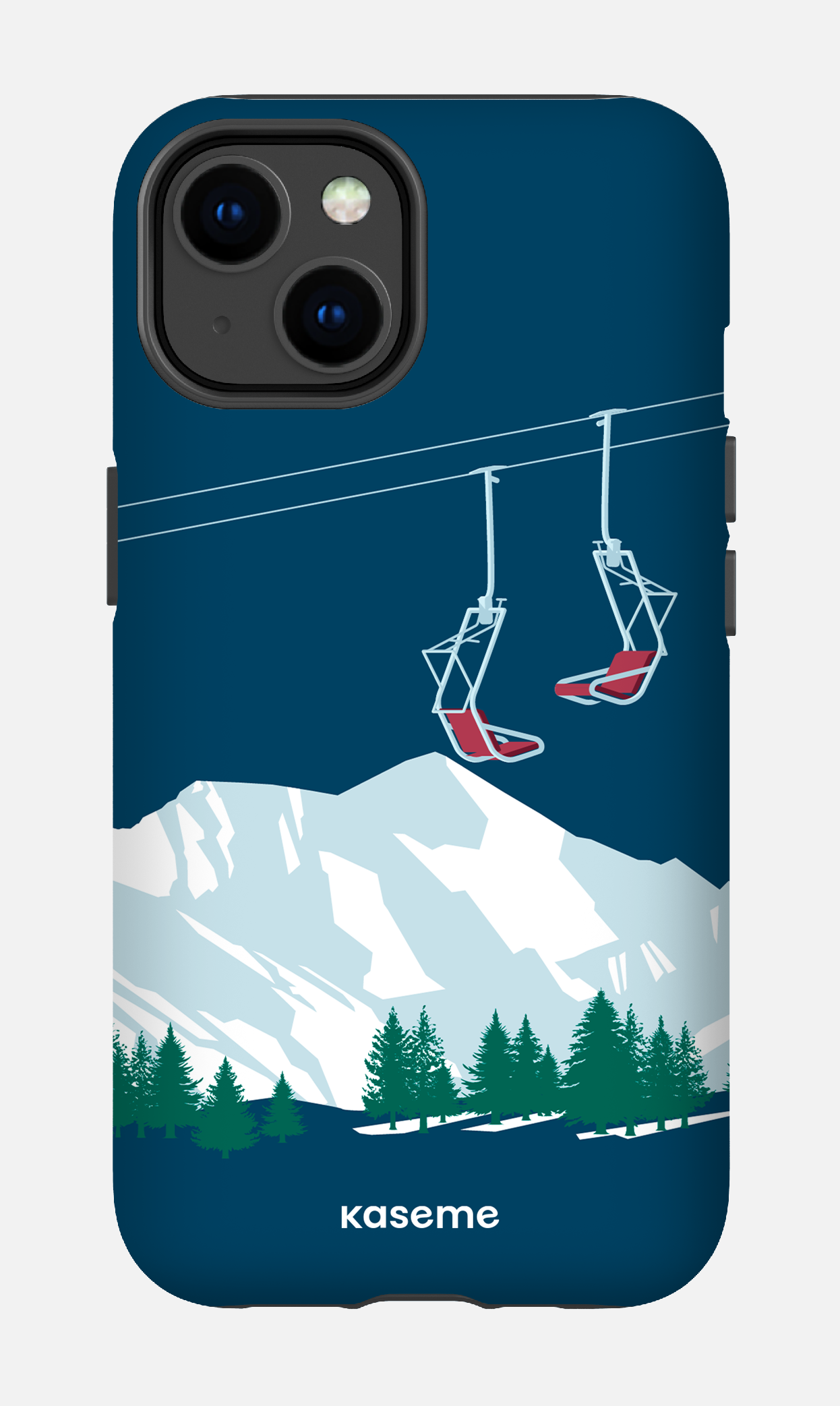 Ski Lift Blue - iPhone 14