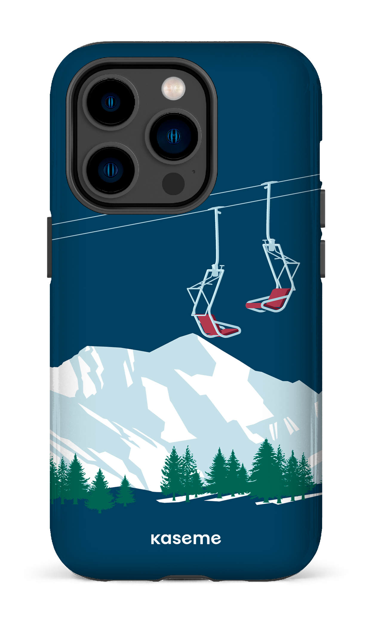 Ski Lift Blue - iPhone 14 Pro
