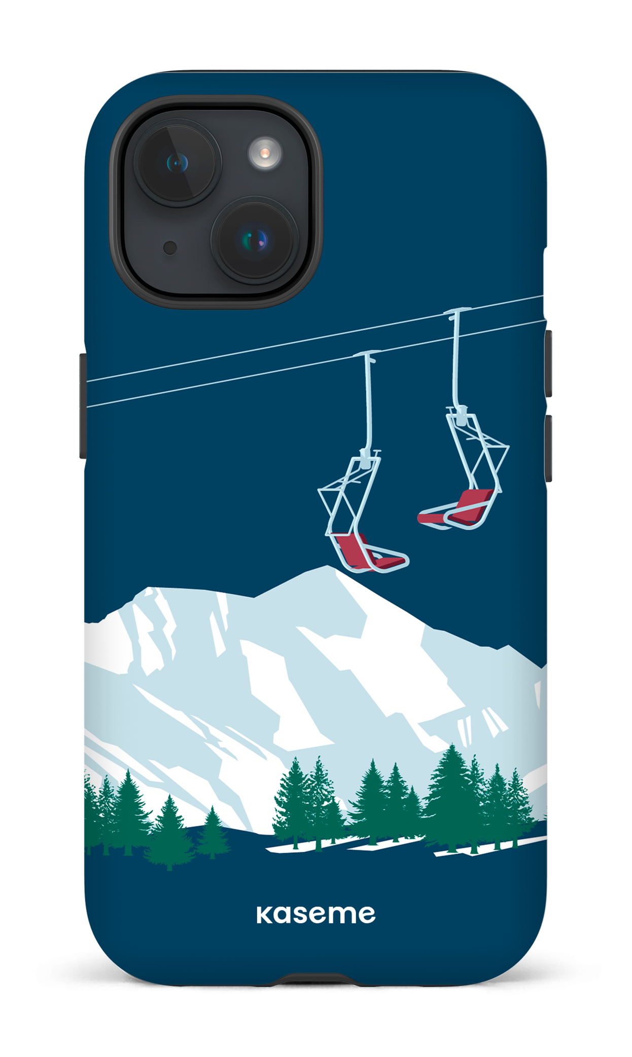 Ski Lift Blue - iPhone 15