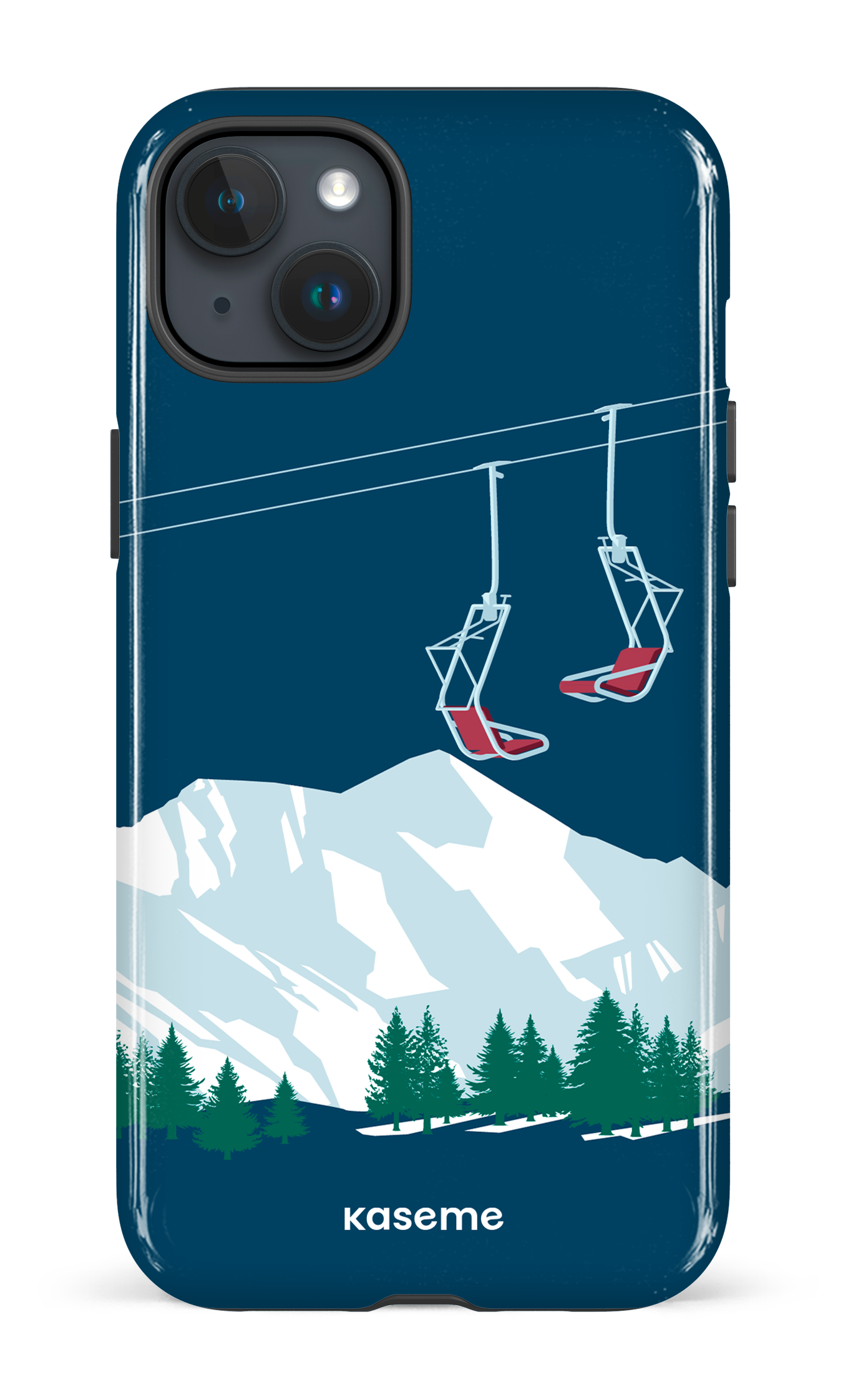 Ski Lift Blue - iPhone 15 Plus