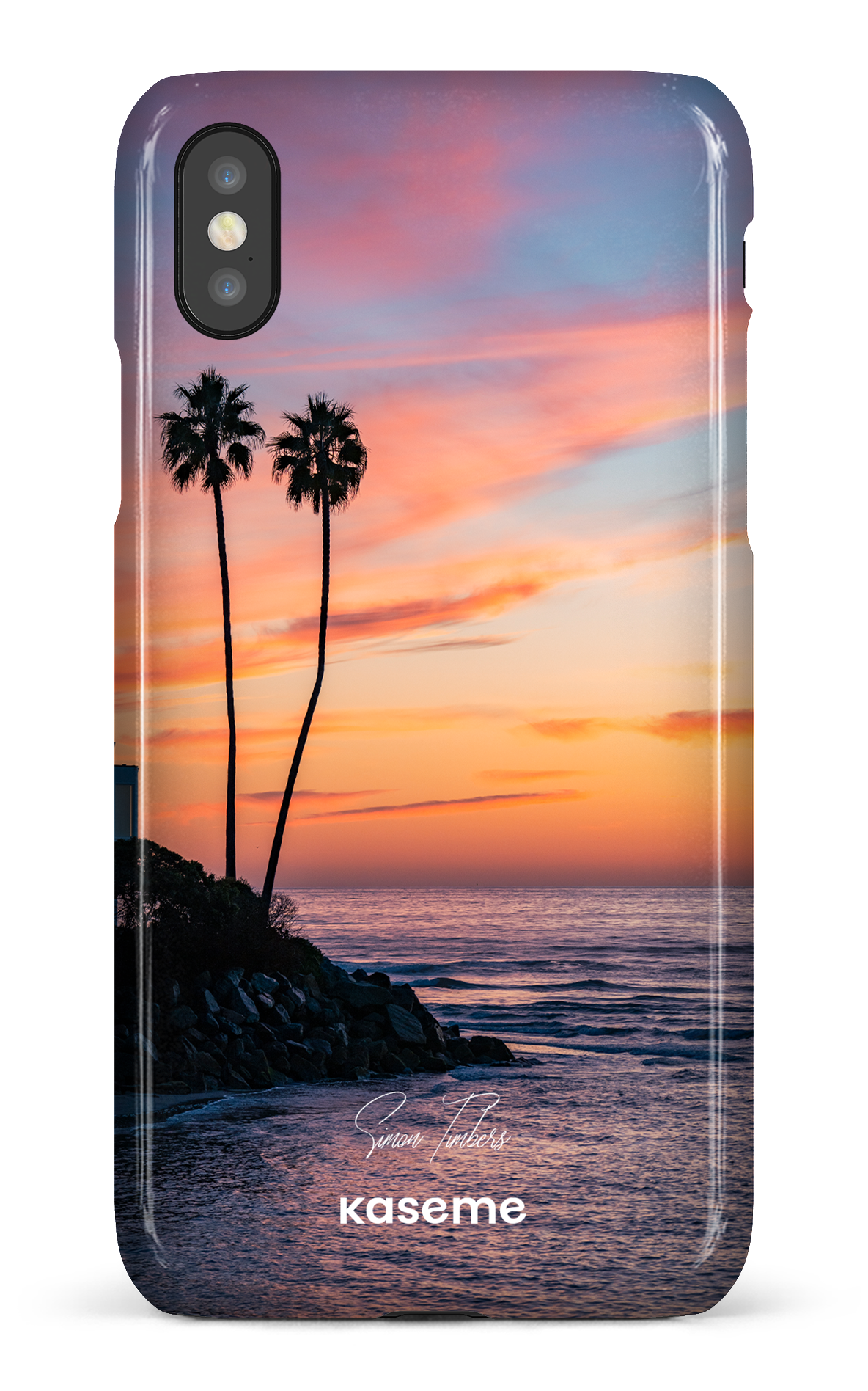 Sunset Palms by Simon Timbers - iPhone X/Xs