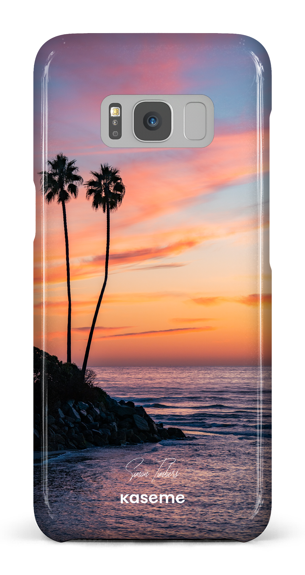 Sunset Palms by Simon Timbers - Galaxy S8
